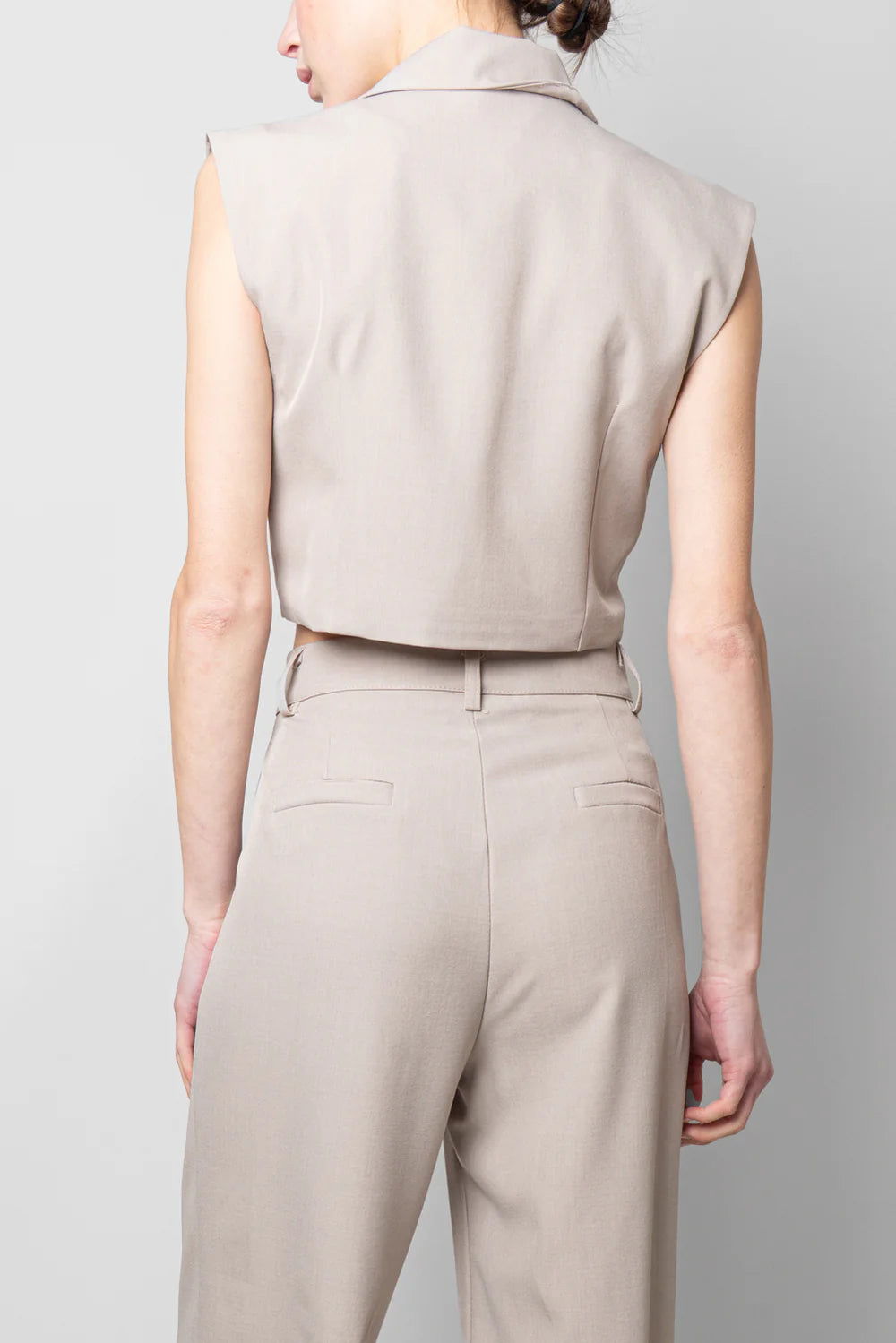 BLAZER SMANICATO SEM ANNARITA CROP OVER
