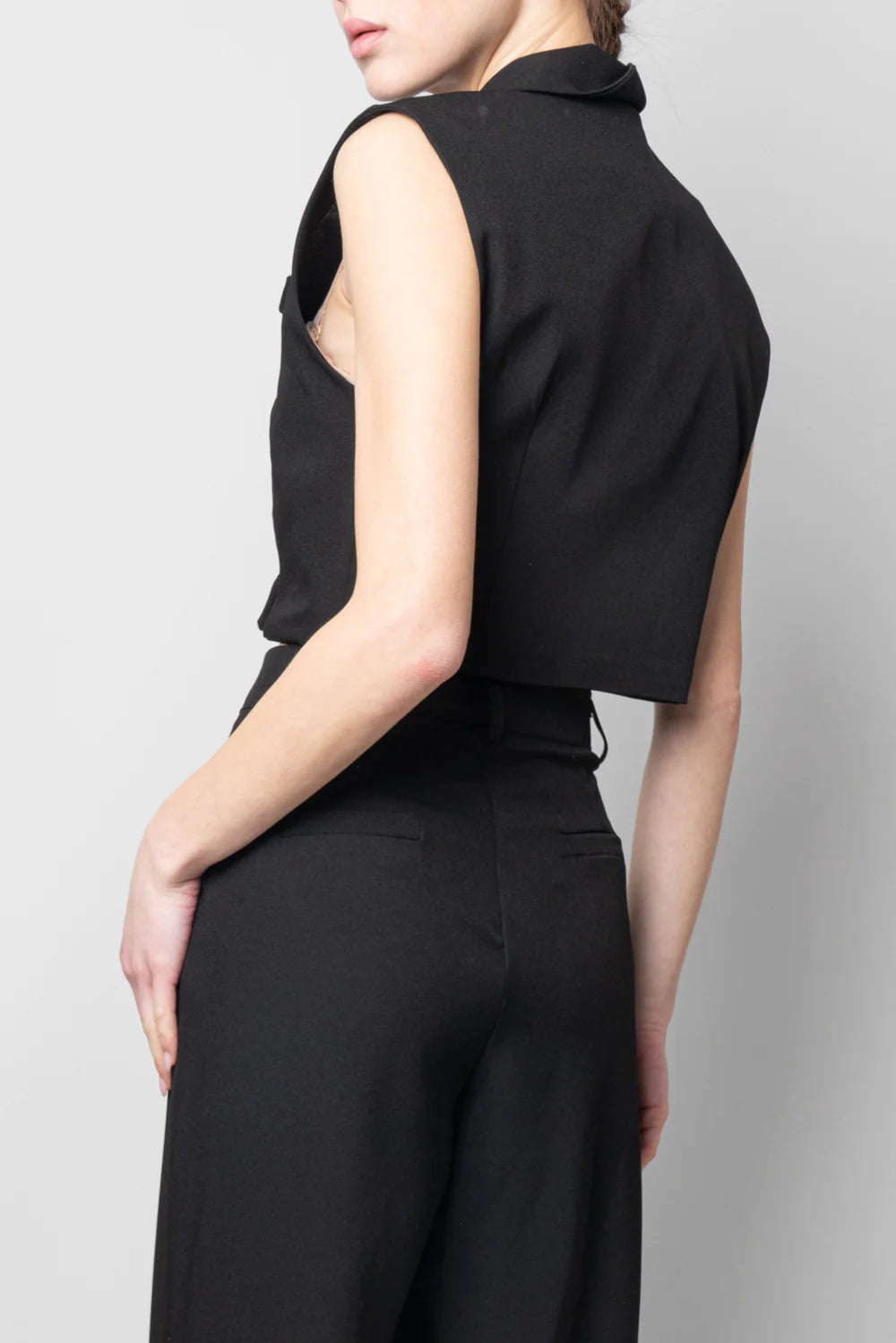 BLAZER SMANICATO SEM ANNARITA CROP OVER