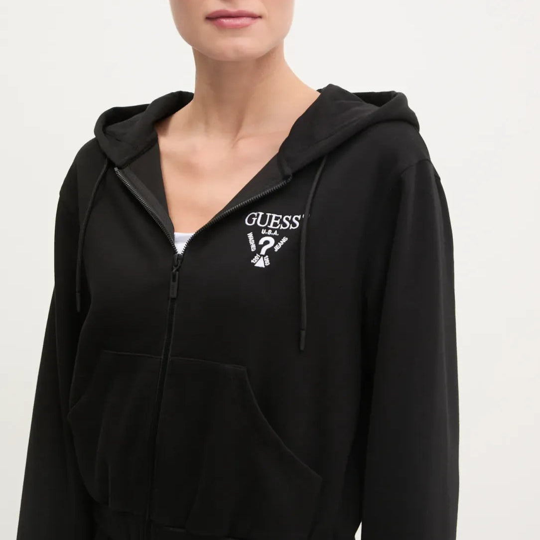 FELPA CROP GUESS ROBERTA FULLZIP