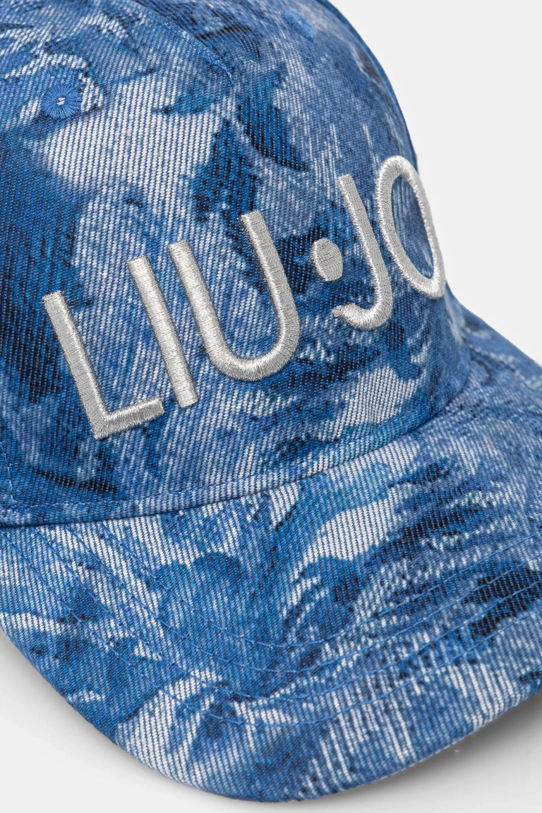 CAPPELLO LIUJO VISIERA PRINTED DENIM