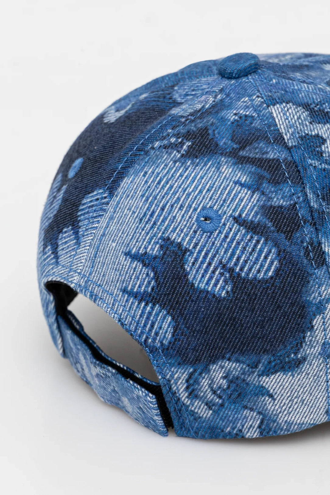 CAPPELLO LIUJO VISIERA PRINTED DENIM