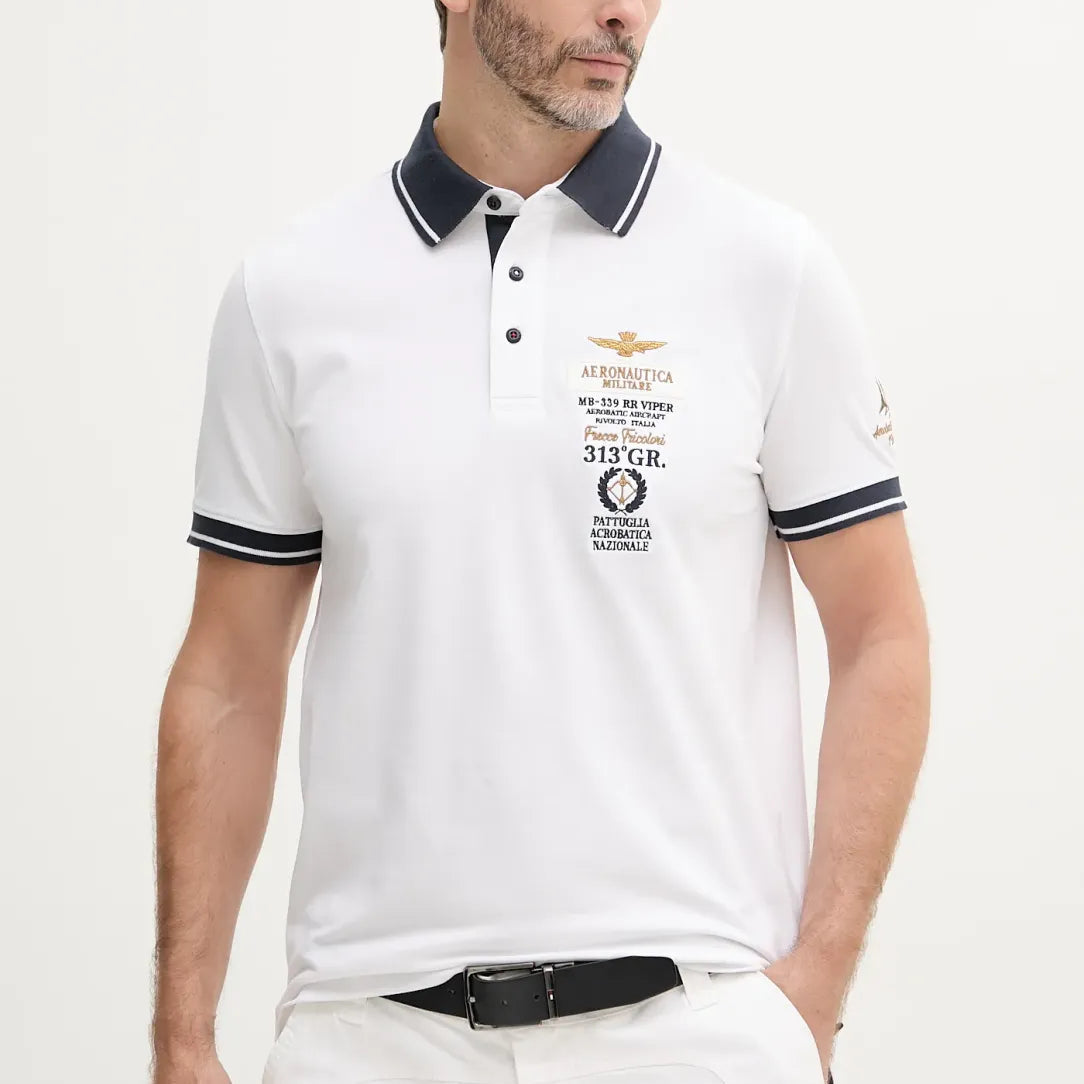 POLO AERONAUTICA MILITARE LOGO RICAMO