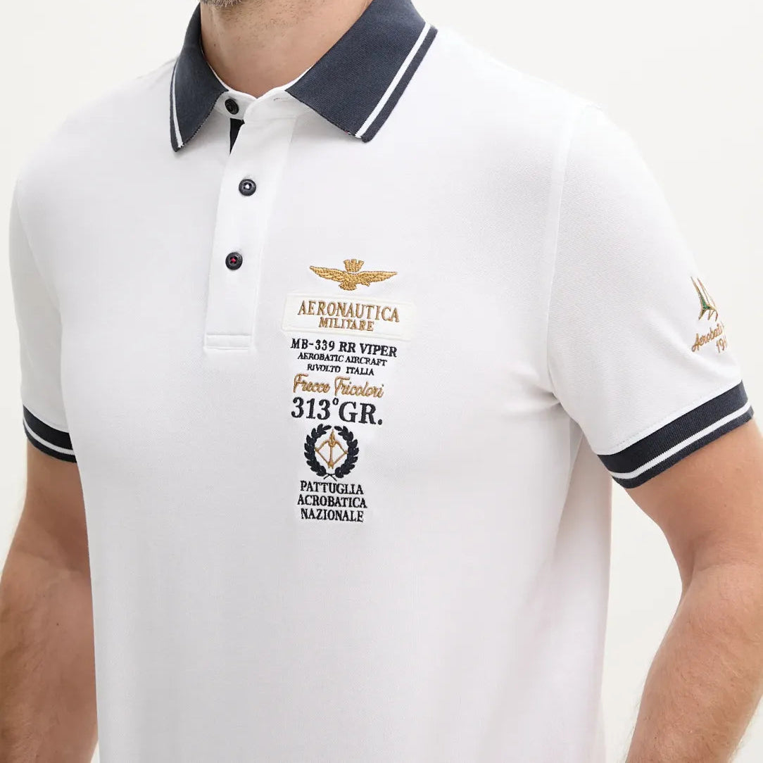 POLO AERONAUTICA MILITARE LOGO RICAMO