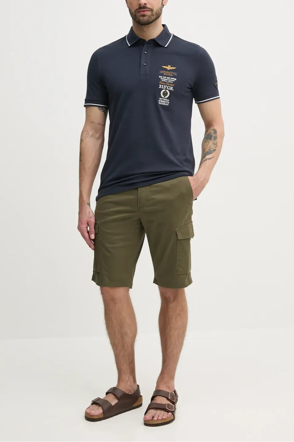 POLO AERONAUTICA MILITARE LOGO RICAMO