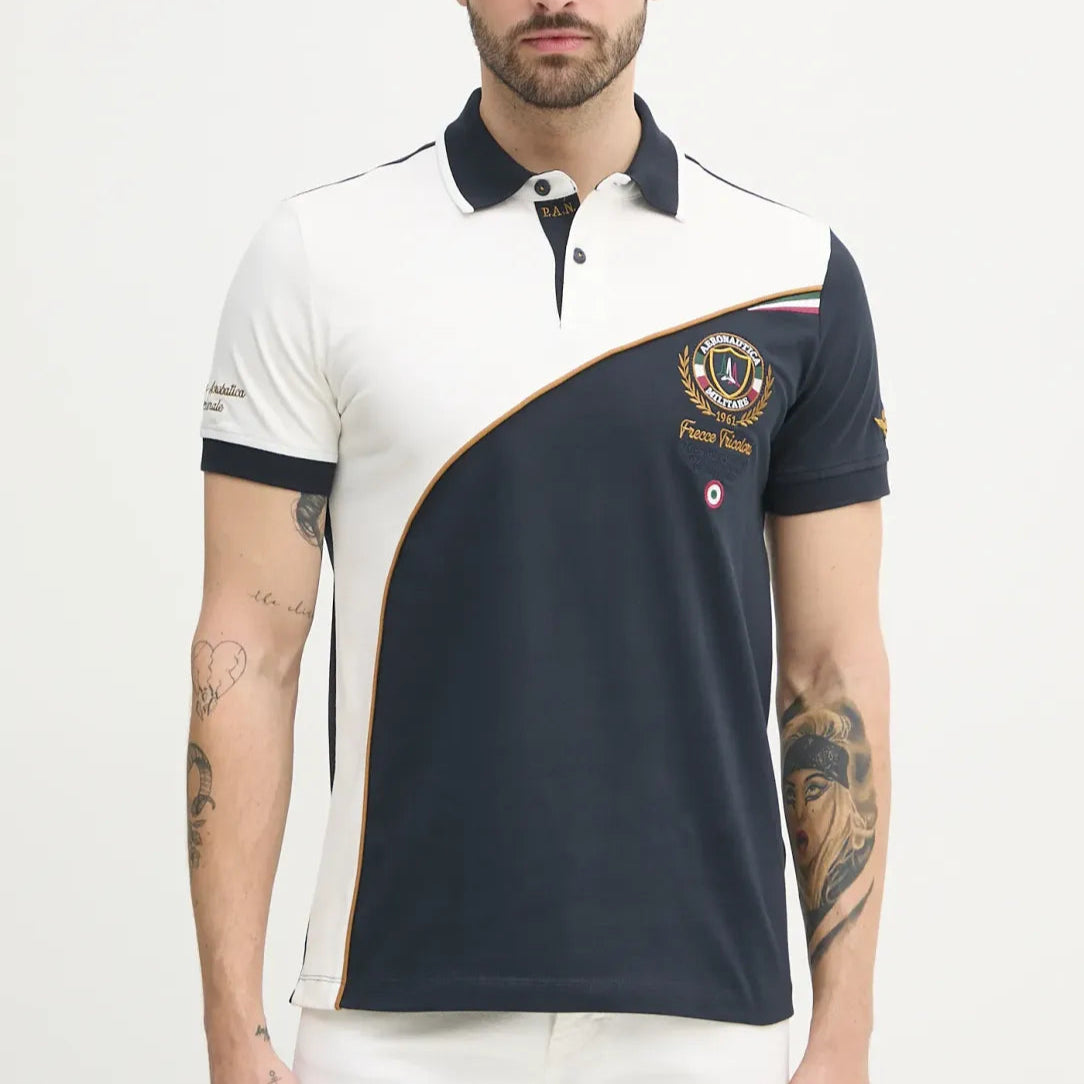 POLO AERONAUTICA MILITARE MC BICOLOR