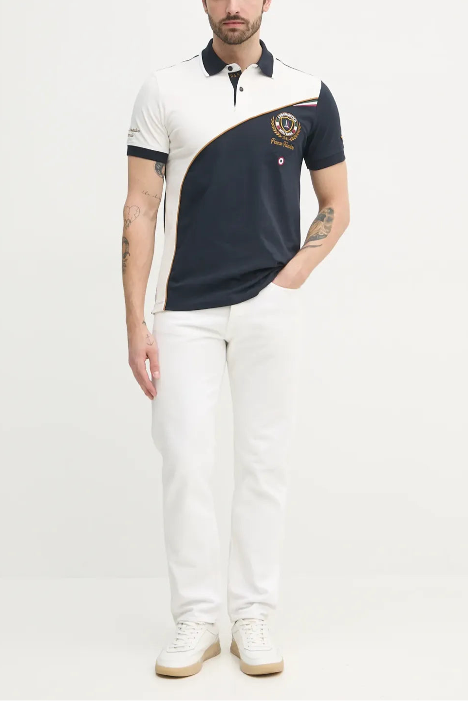 POLO AERONAUTICA MILITARE MC BICOLOR