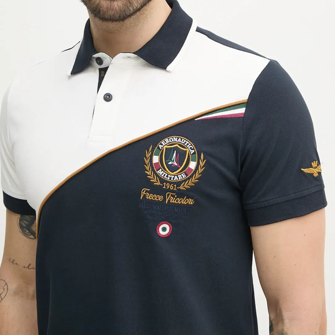 POLO AERONAUTICA MILITARE MC BICOLOR