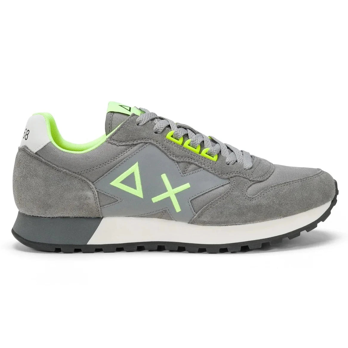 SNEAKERS SUN68 JAKI FLUO GRIGIO
