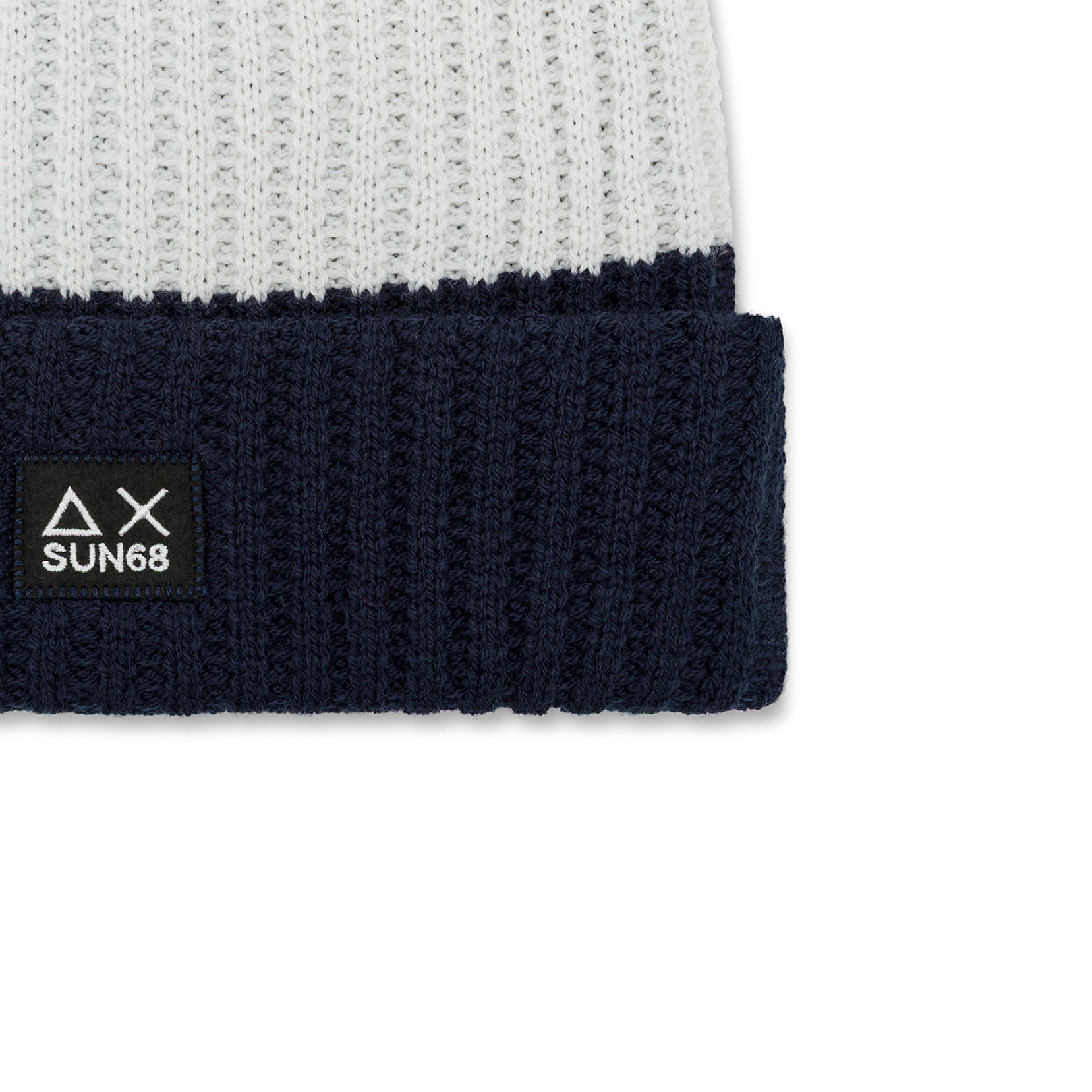 CAPPELLO SUN68 BERRETTO THICK KNIT BICOLOR