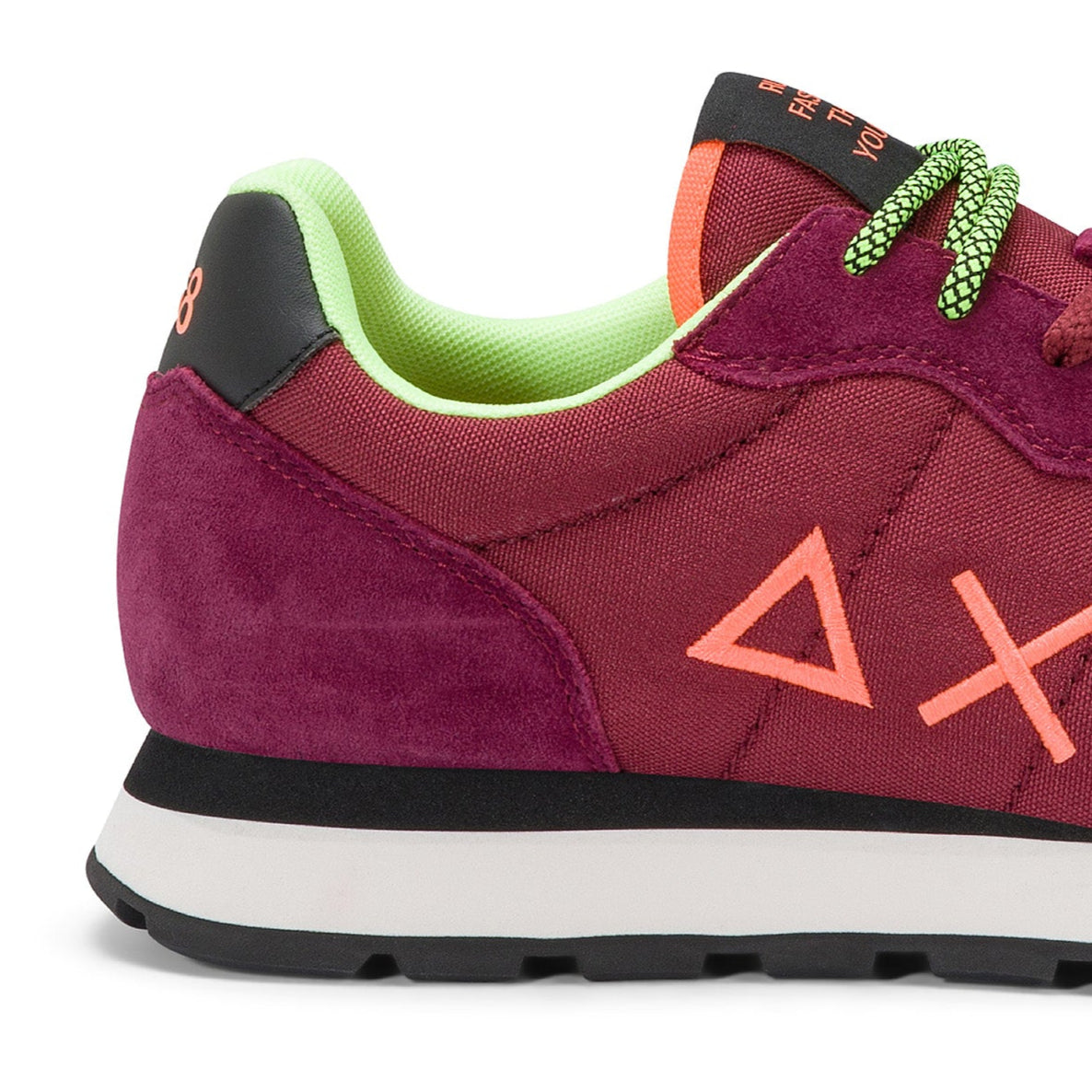 SCARPE SUN68 TOM FLUO BORDEAUX