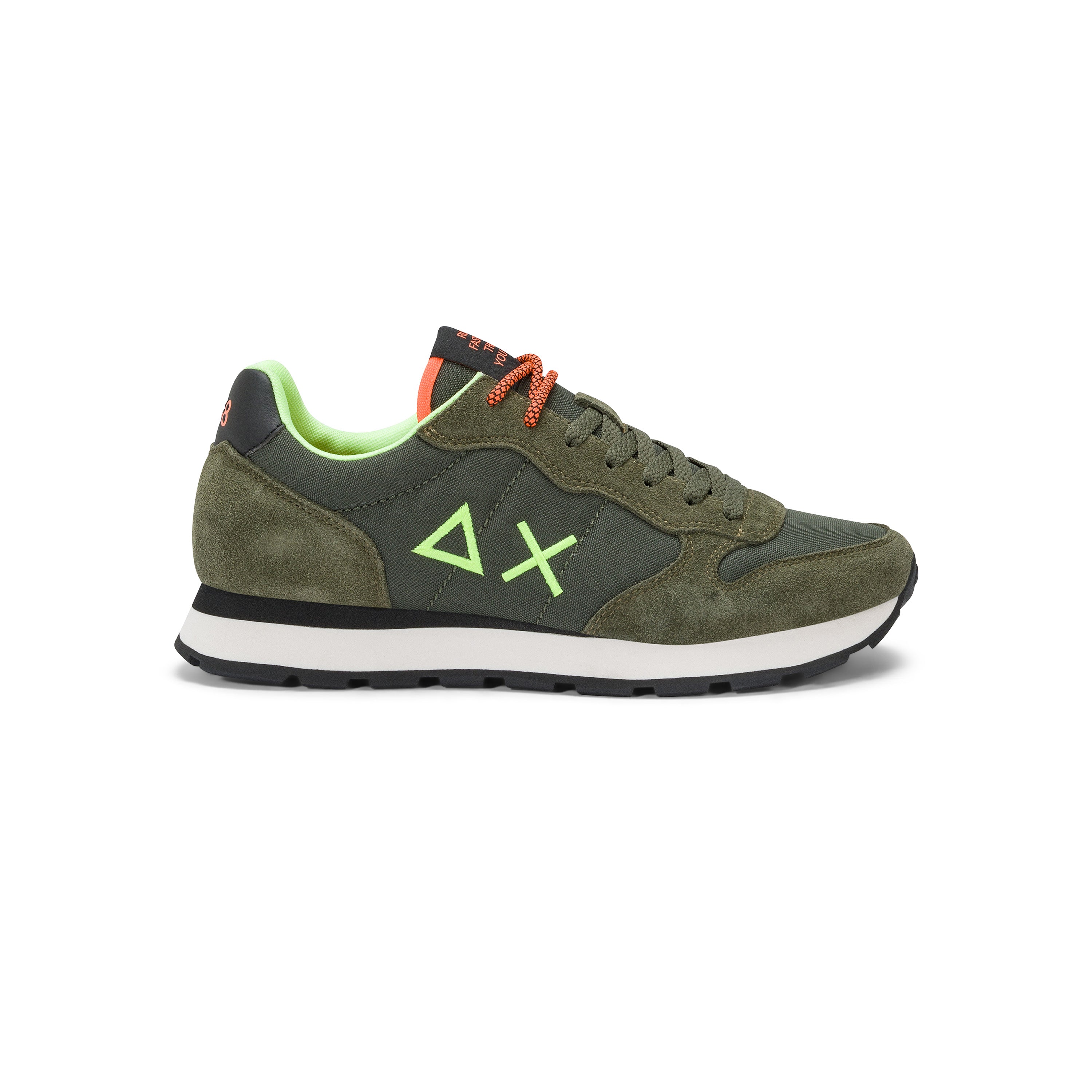 SCARPE SUN68 TOM FLUO VERDE MILITARE
