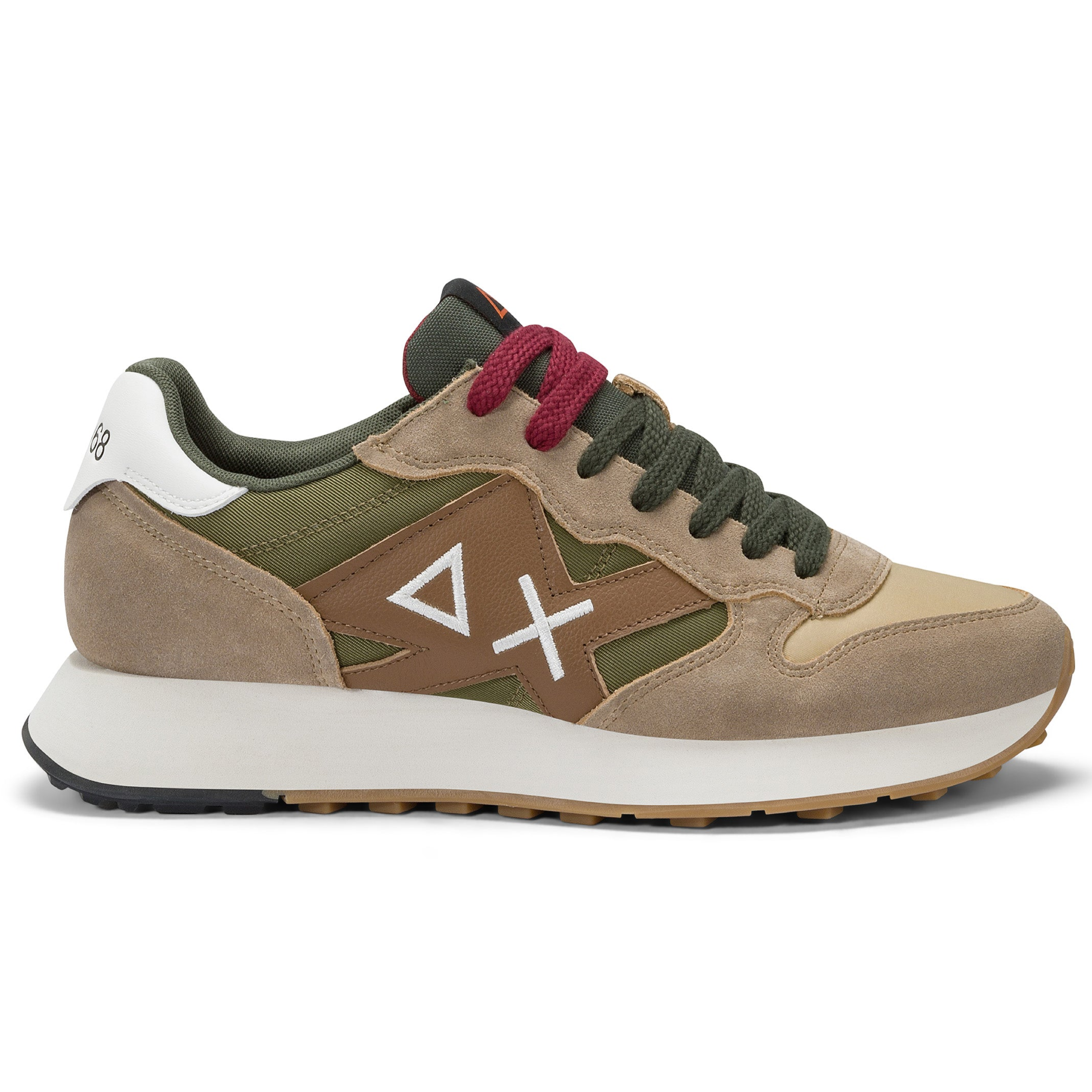 SCARPE SUN68 JAKI BICOLOR BEIGE SCURO