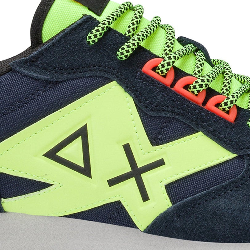 SCARPE SUN68 JAKI FLUO BLU NAVY