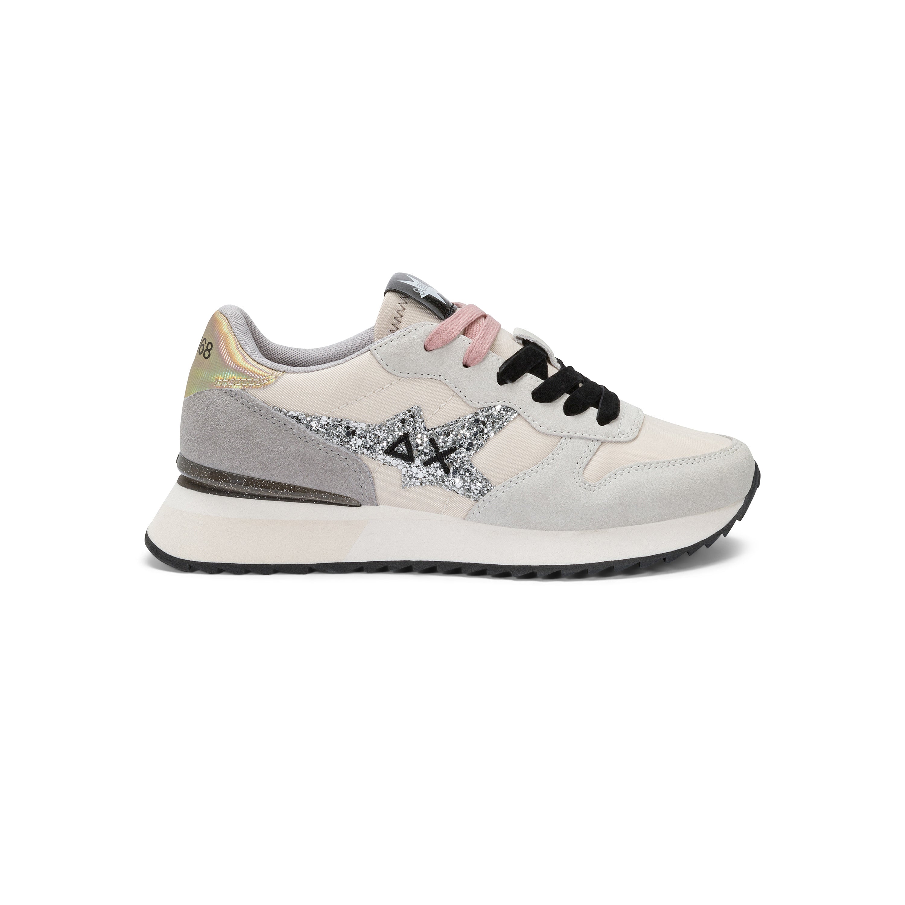SCARPE SUN68 STARGLITTER BIANCO PANNA