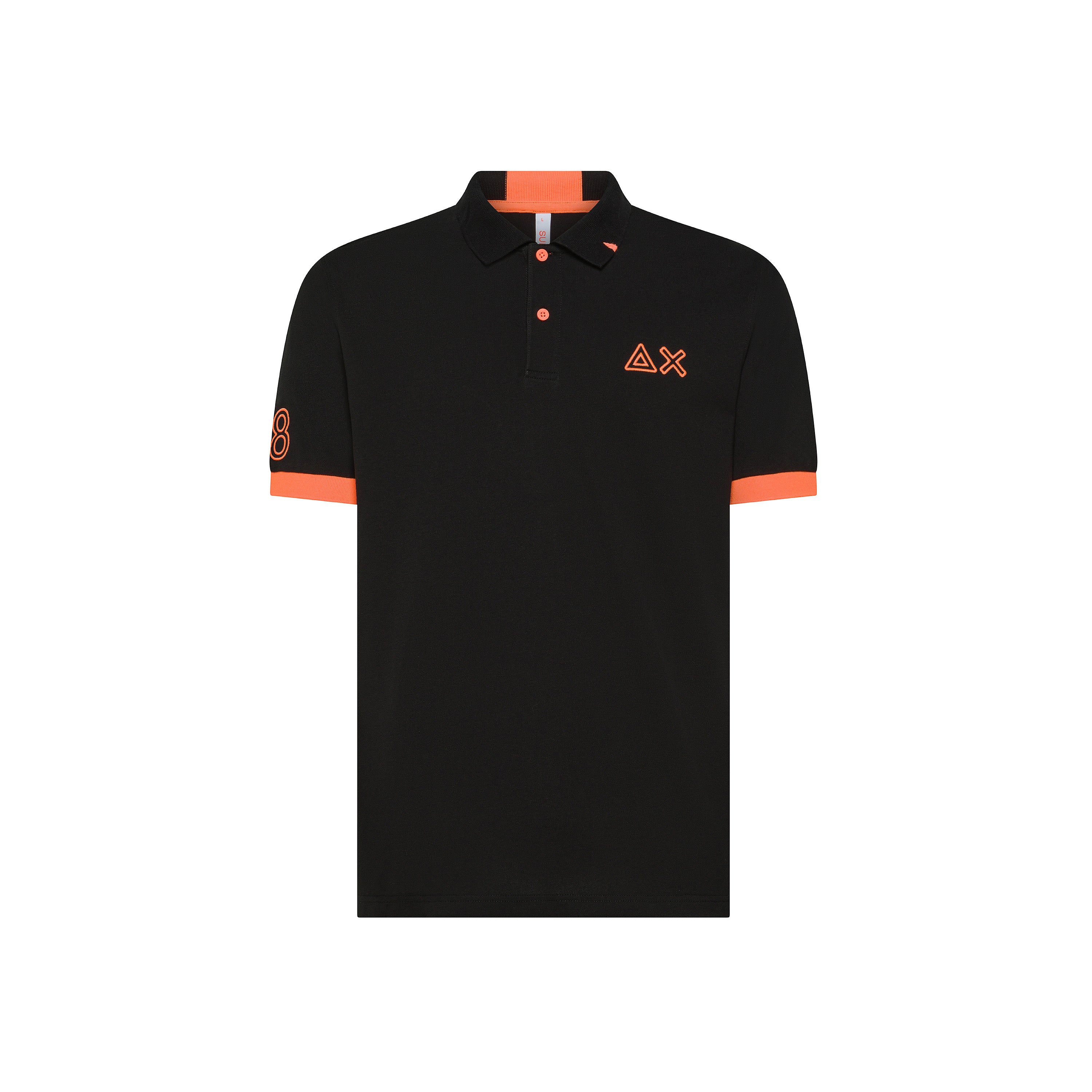 POLO SUN68 LOGO FLUO MC