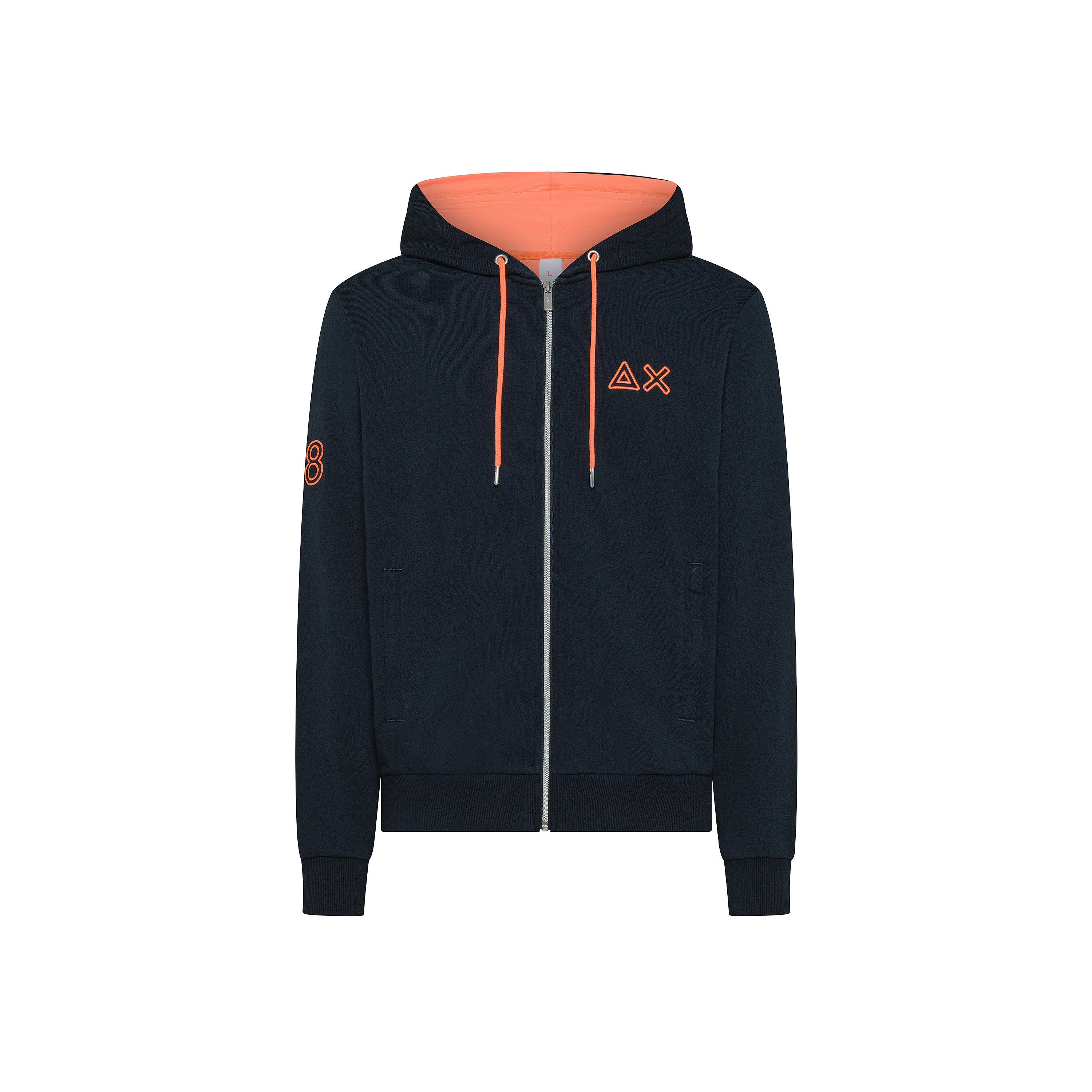 FELPA SUN68 FLUO ZIP FLEECE