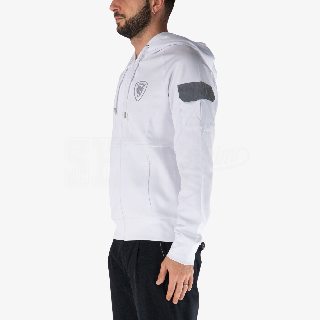 FELPA BLAUER BEAL CON CAPPUCCIO ZIP REPLEX