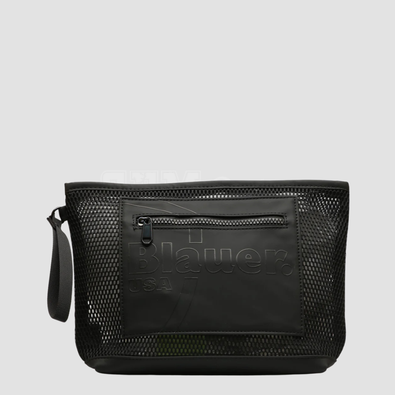 BEAUTY CASE BLAUER CLUTCH BOAT A MANO