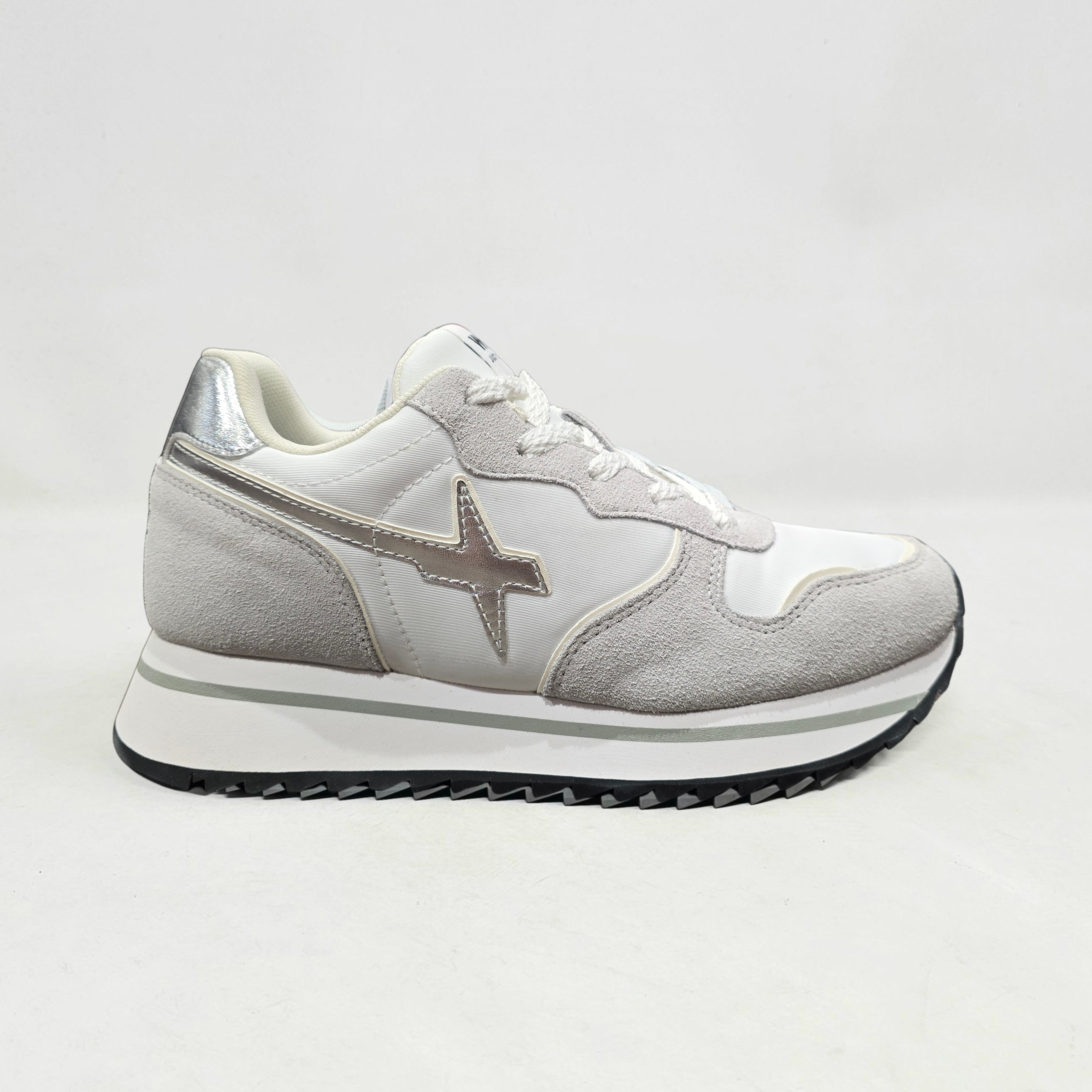 SCARPE WIZZ JUST SAY WIZZ JET-W. WHITE-SILVER-WHITE