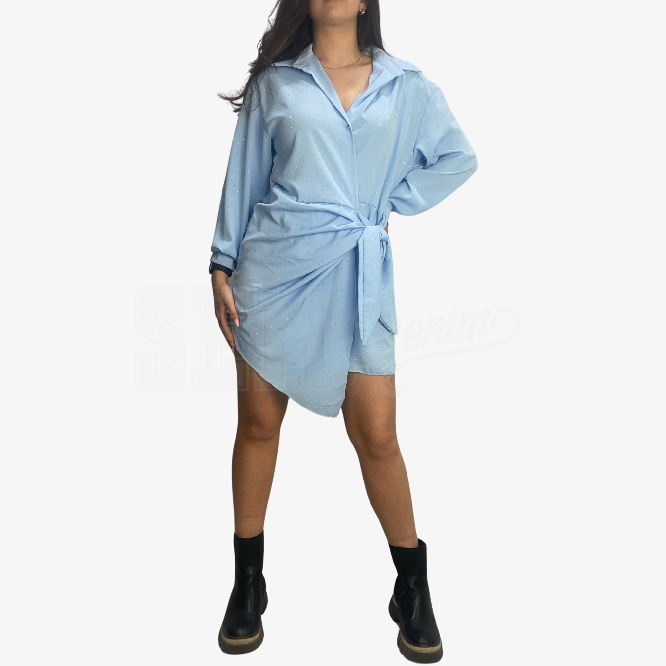 ABITO SEM ANNUNZIAT SCOLLO CAMICIA V ML NODO LAT. FULL STUDS