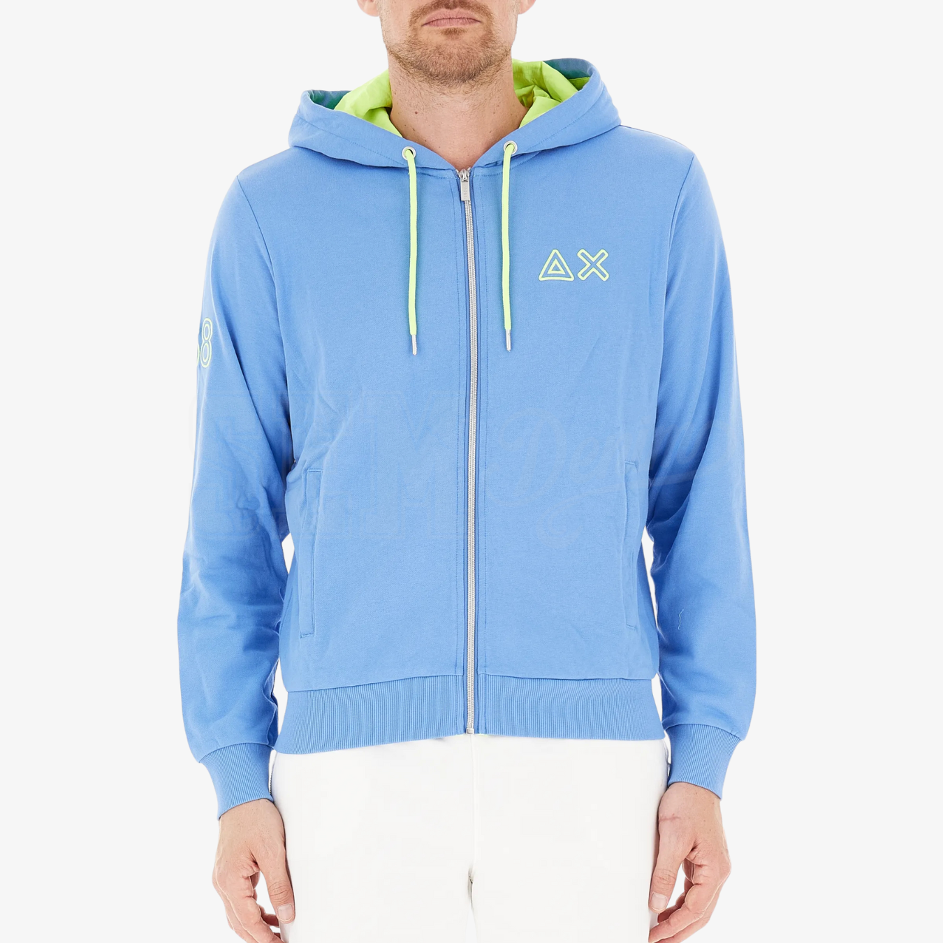FELPA SUN68 FLUO ZIP FLEECE