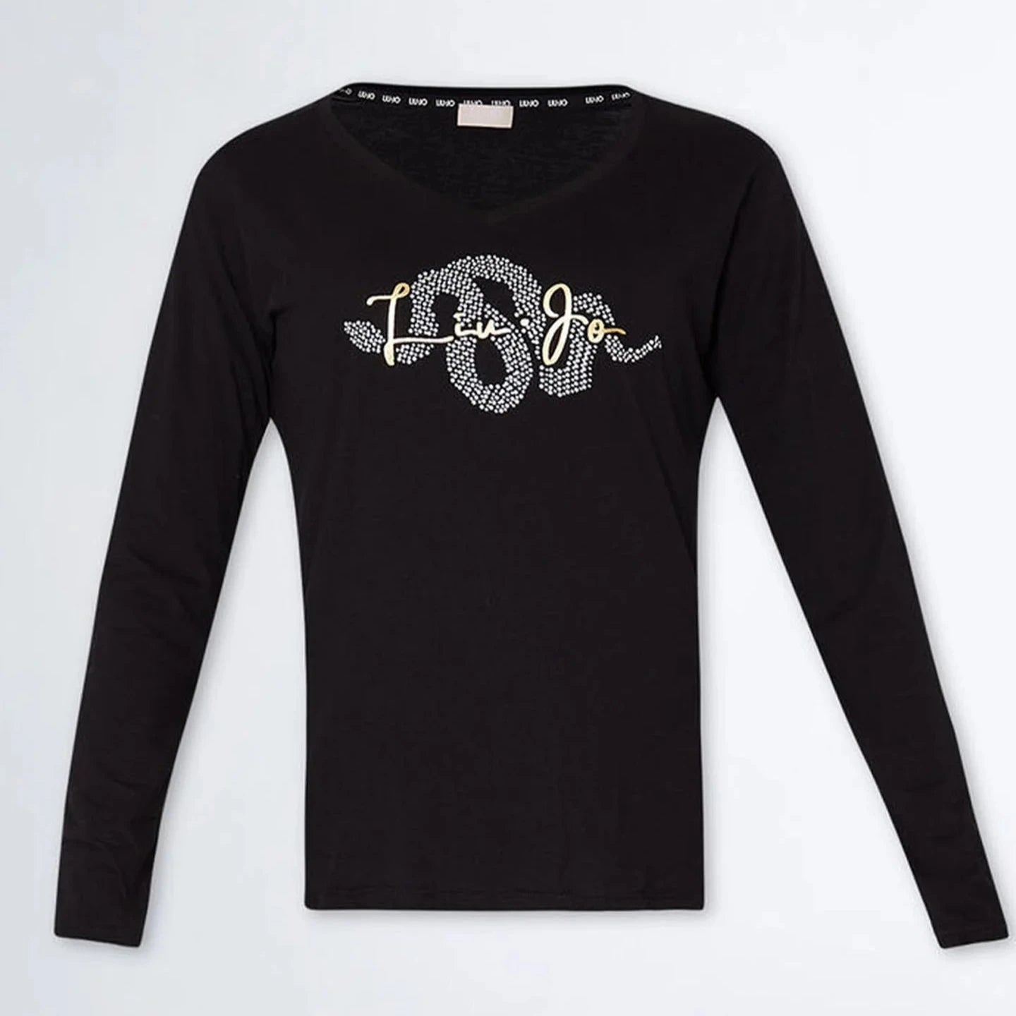 TSHIRT LIUJO ML LOGO STRASS SNAKE