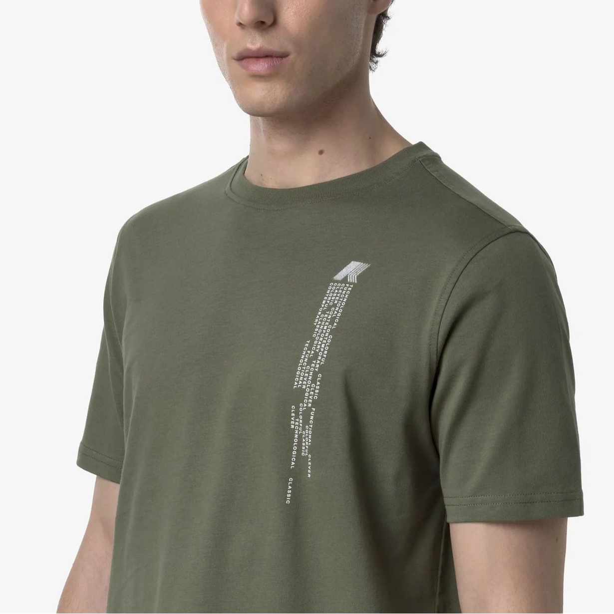 TSHIRT KWAY ODOM DIGITAL RAIN VERTICAL LOGO