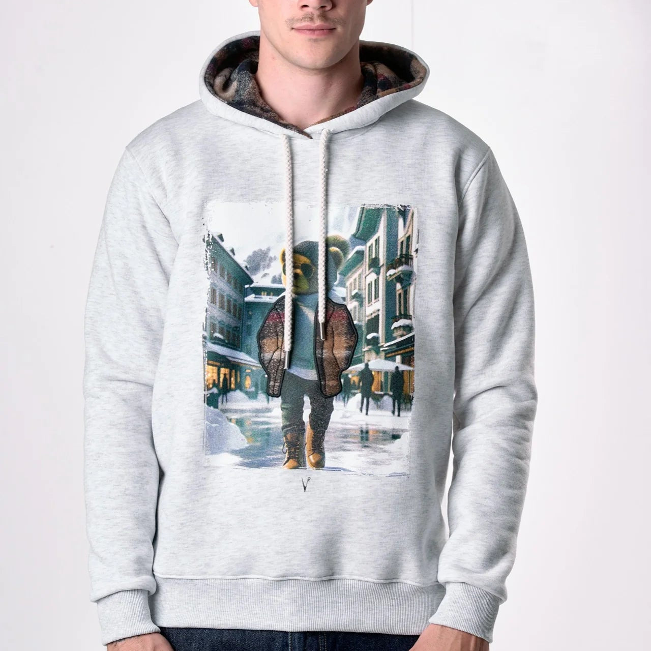 FELPA V2 BRAND TEDDY GRIGIO