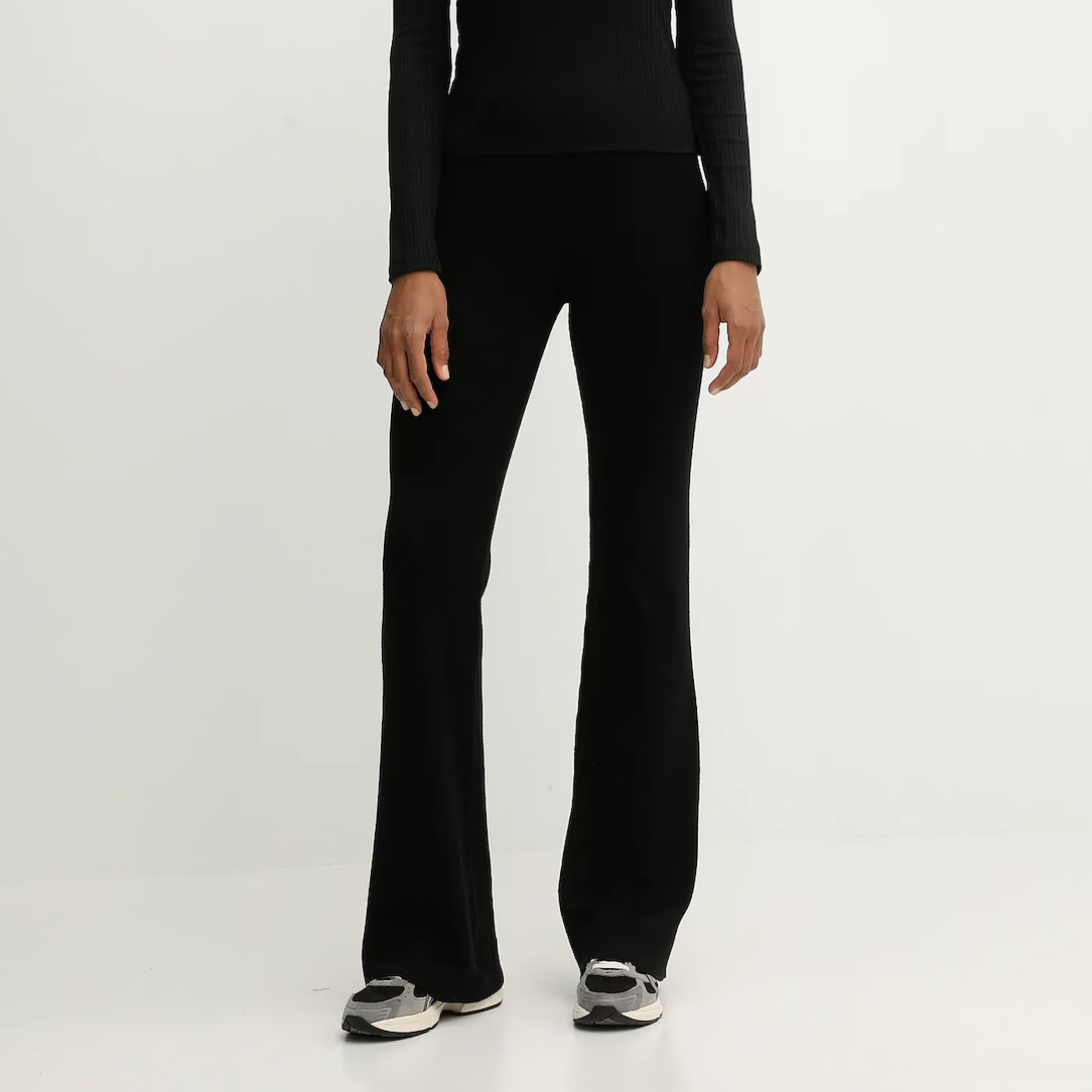 PANTALONE GUESS FLAMINIA RIBBED FLARE