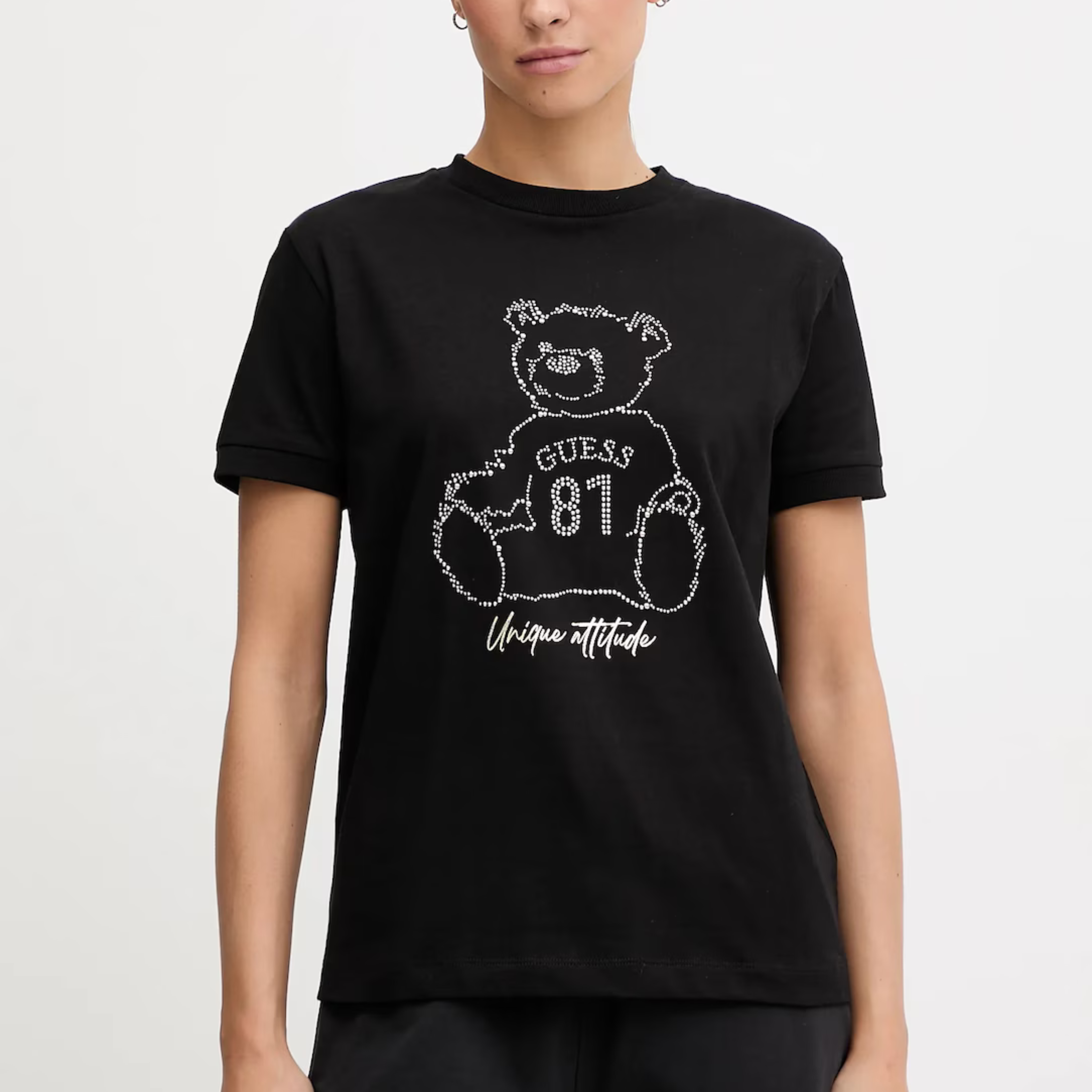 TSHIRT GUESS UNIQUE ATTITUDE REG FIT