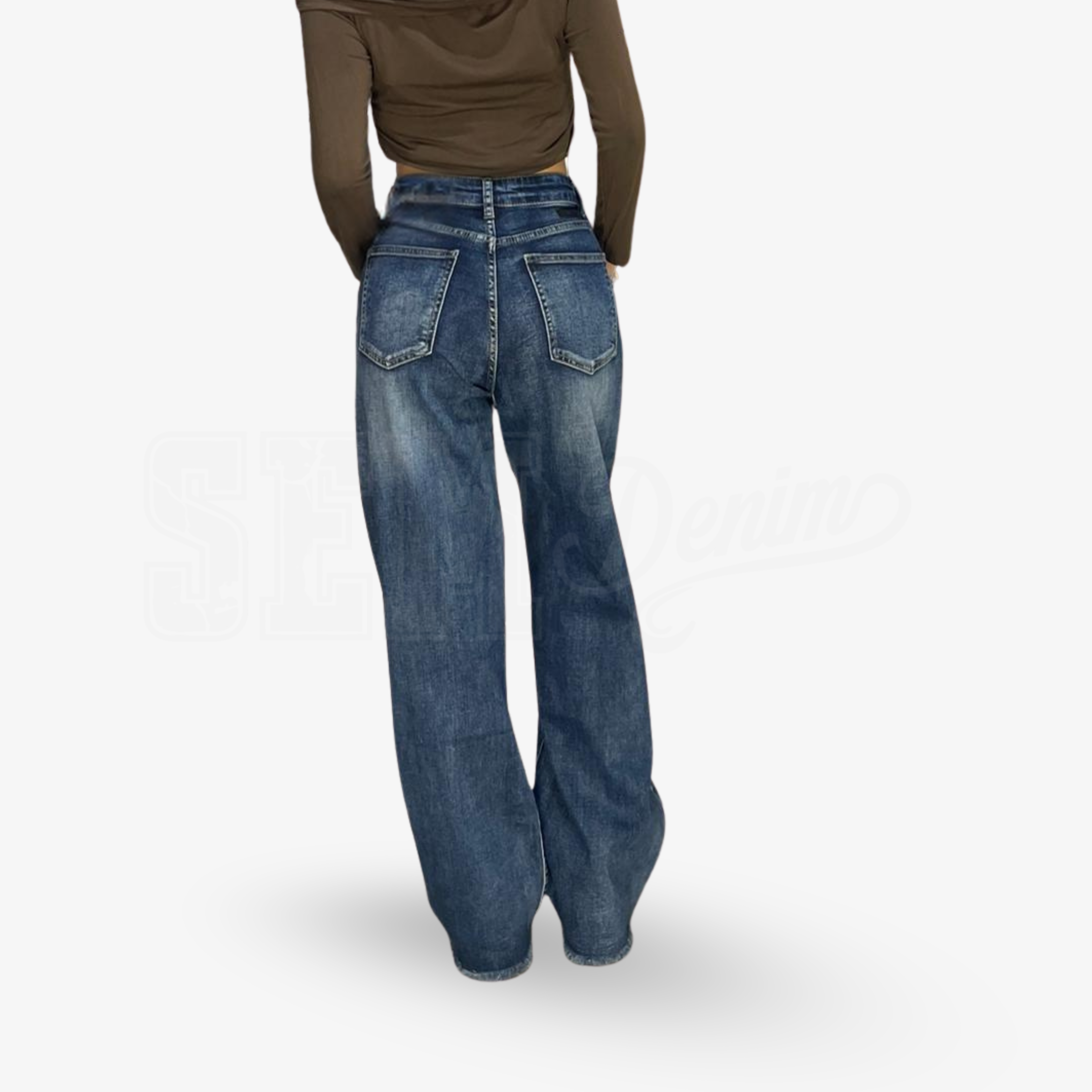 JEANS SEM ADELASIA WIDE LEG V.ALTA SHAPE UP F. TAGLIATO