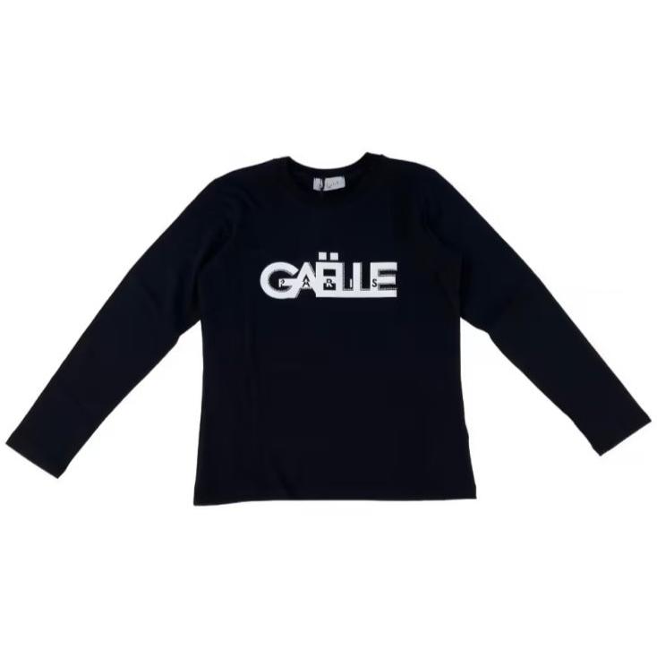 TSHIRT GAELLE MANICA LUNGA LOGO IN CONTRASTO