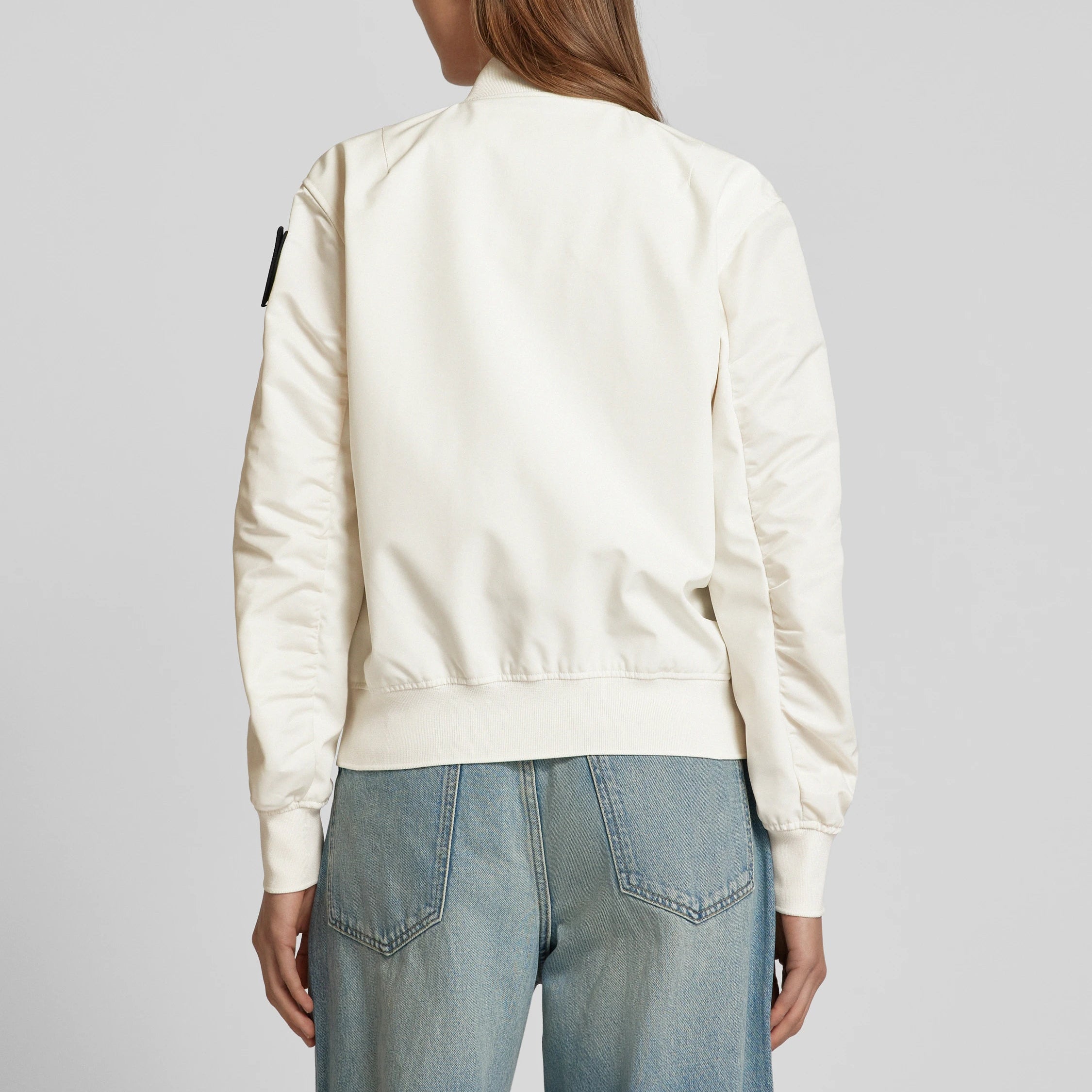 GIUBBINO BLAUER LAURIE BOMBER CROP OVER SFODERATO