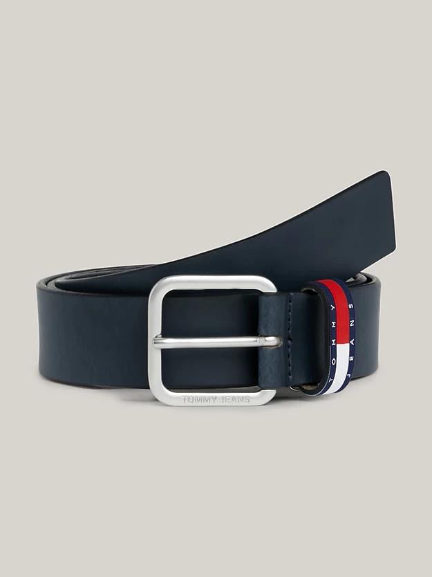 CINTURA TOMMY HILFIGER IN PELLE LOGO PASSANTE