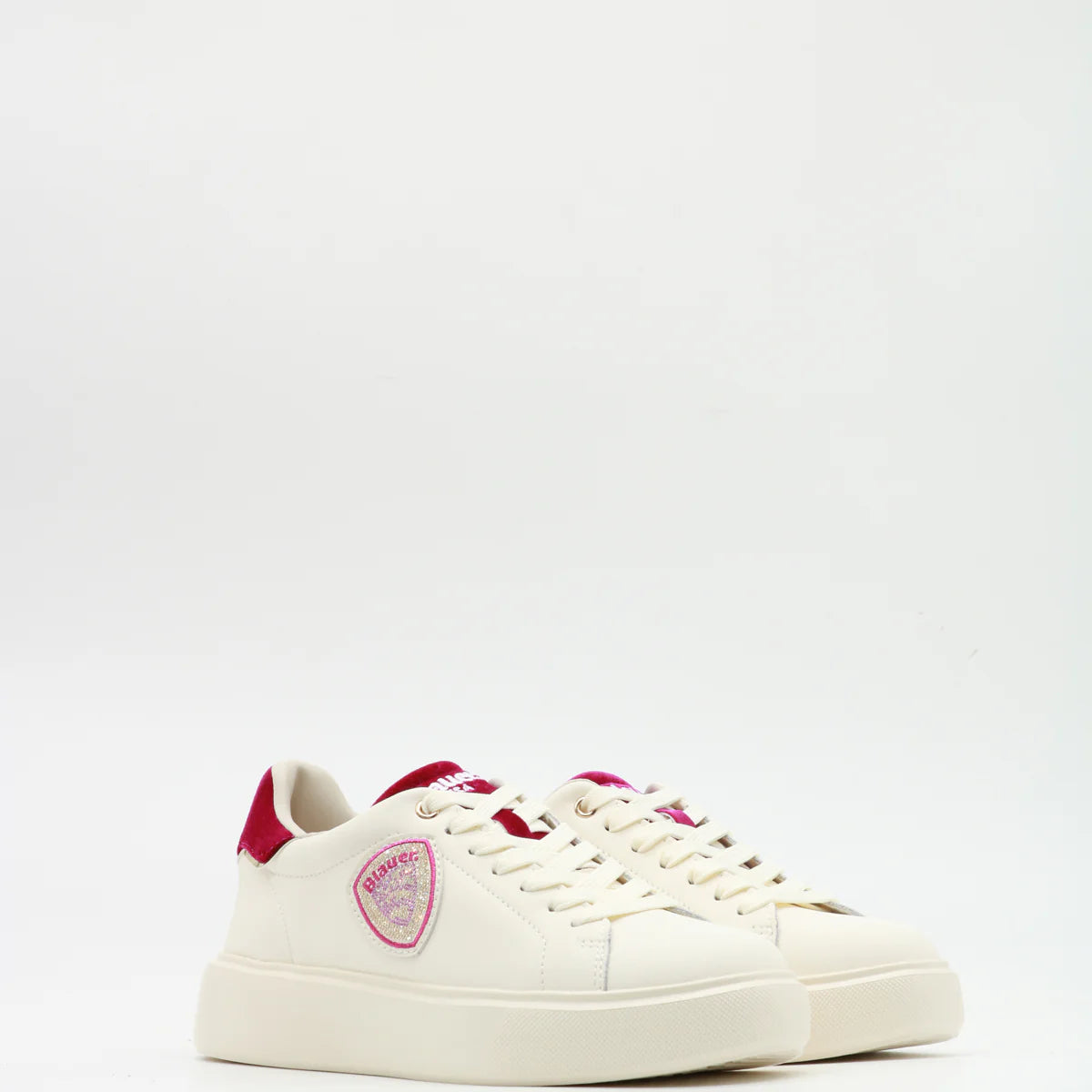SCARPE BLAUER VENUS BIANCO FUXIA