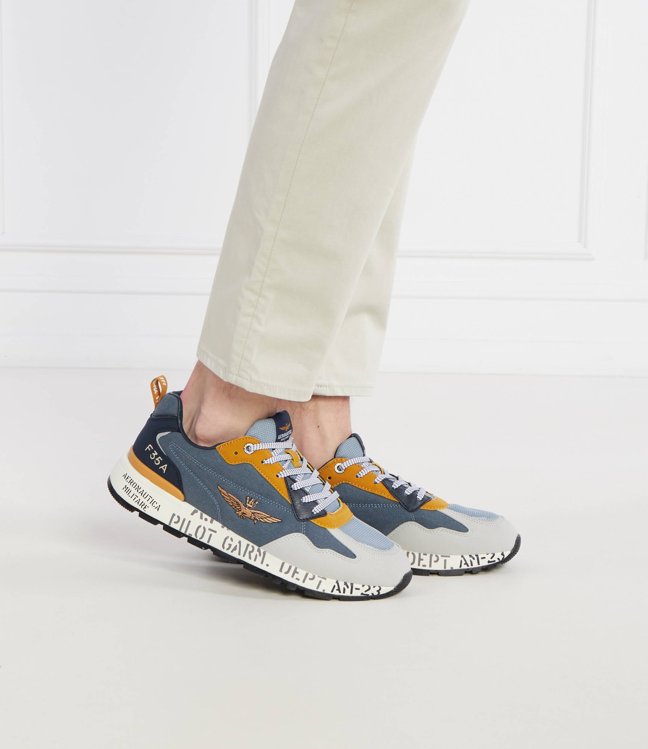 SNEAKERS AERONAUTICA MILITARE BLU SCURO