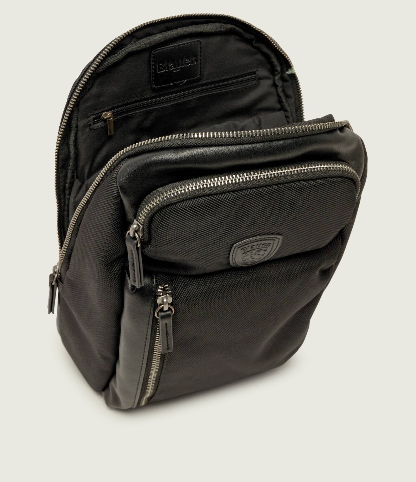 MONOSPALLA BLAUER BORSELLO DOYERS PELLE CORDURA 30X20X10