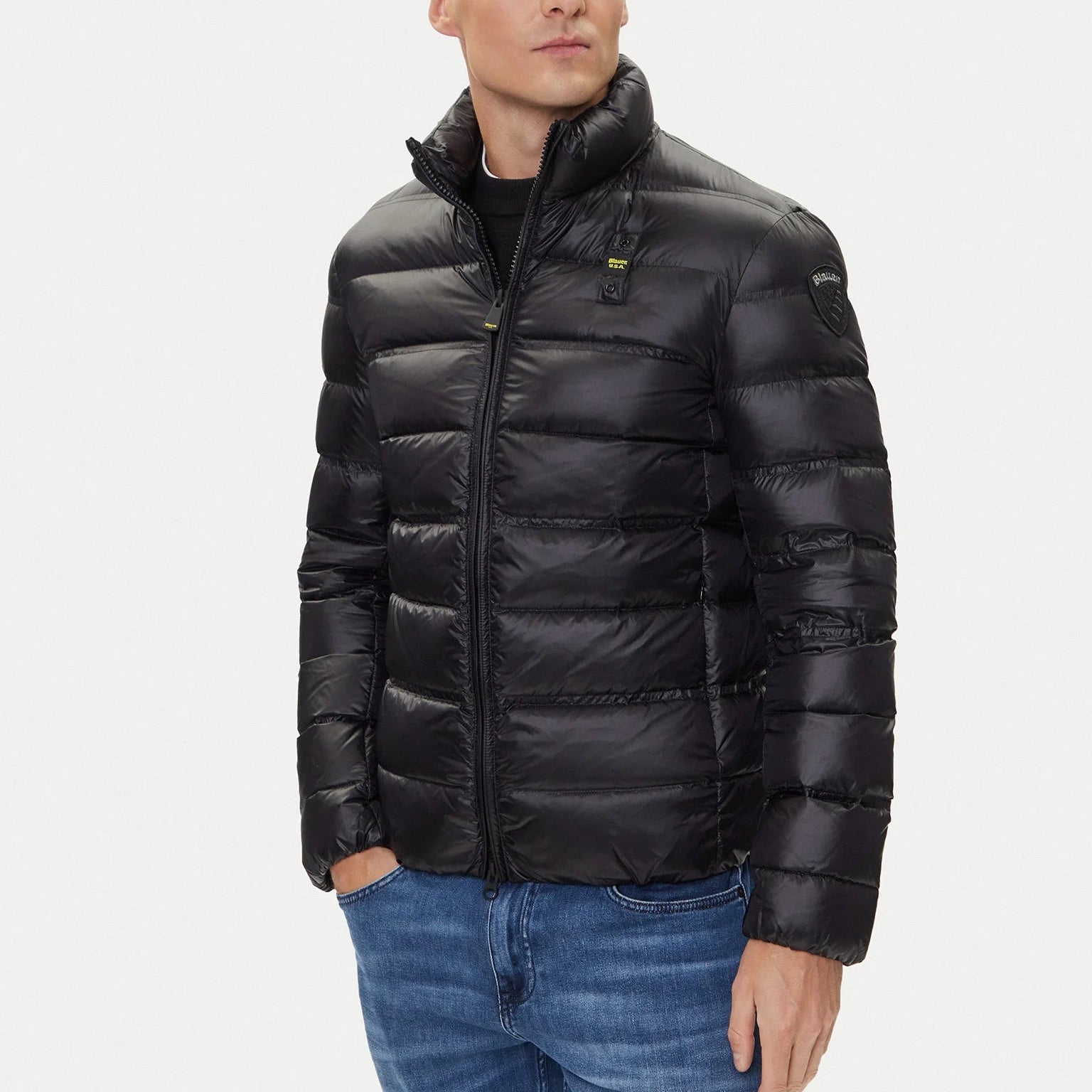 PIUMINO BLAUER BELMONT TRAMA DRITTO IMB. PIUMA SENZA CAPP