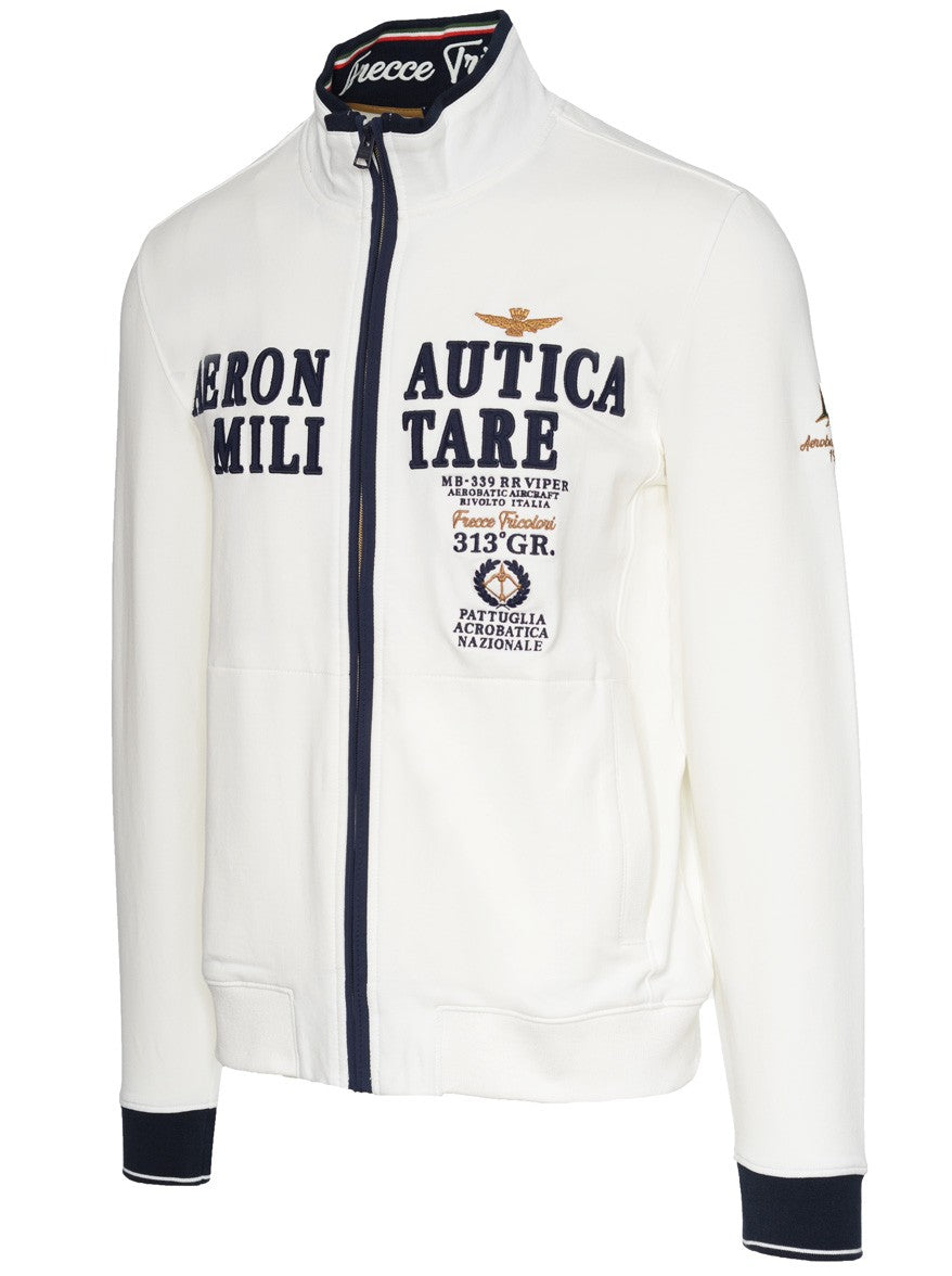 FELPA AERONAUTICA MILITARE ZIP PATCH