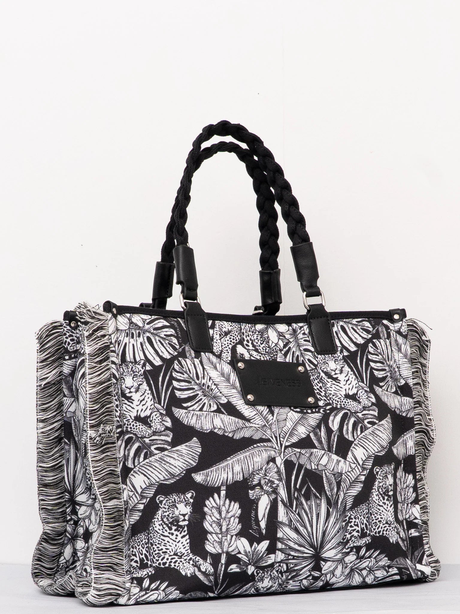 BORSA 4GIVENESS ATHENA BIG BLACK AND WHITE