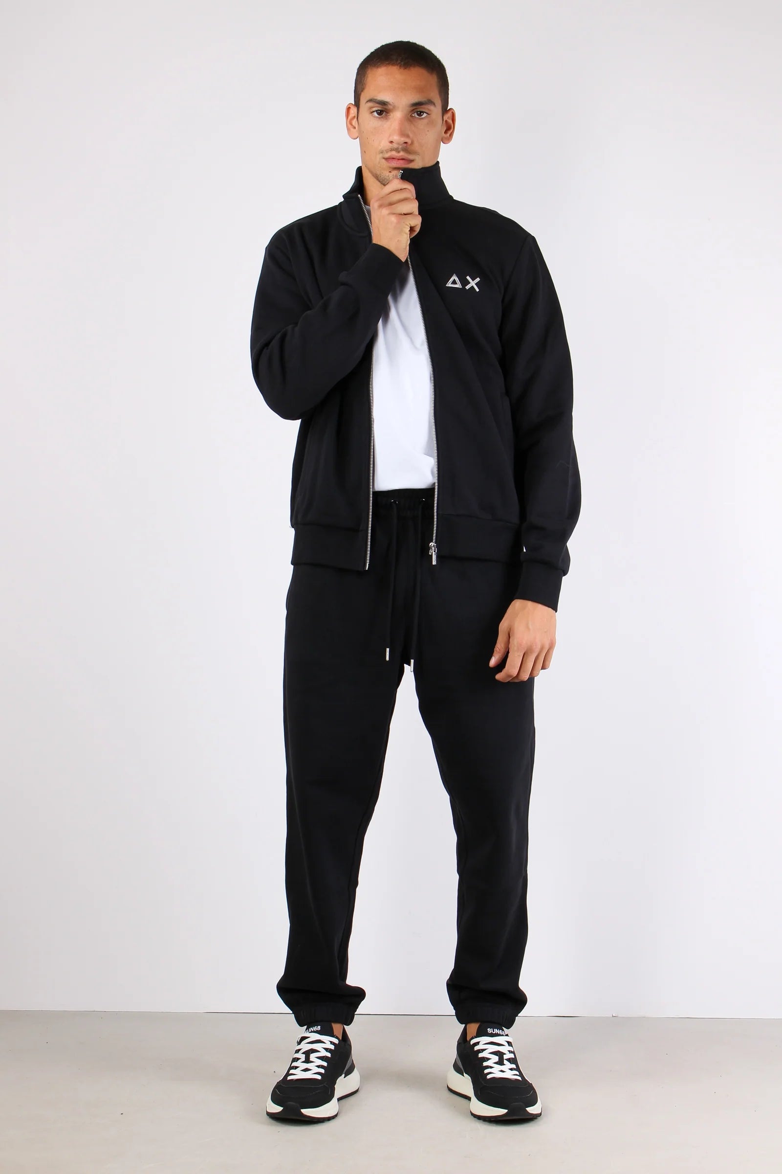 FELPA SUN68 FULL ZIP TRACK BASIC FLEECE