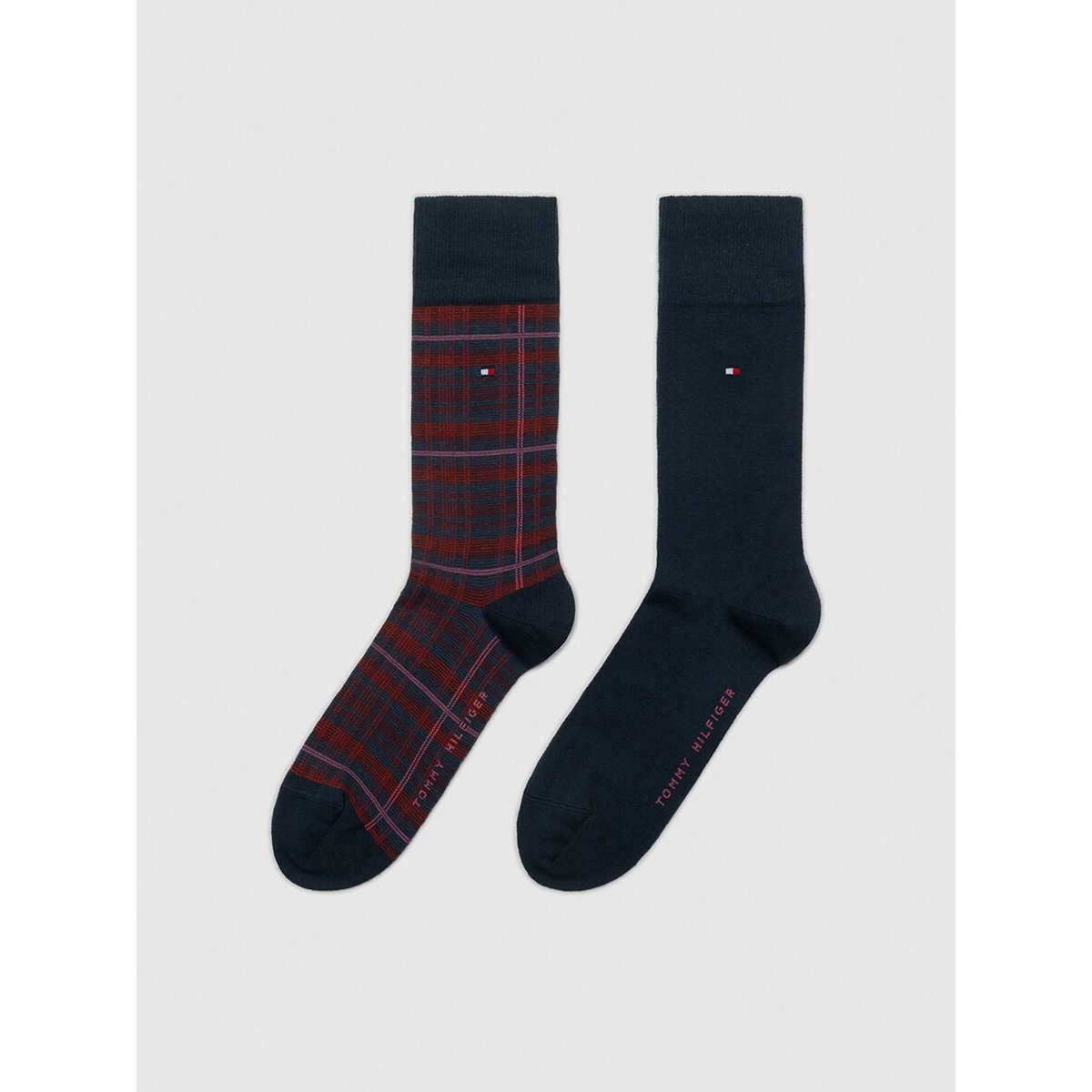 CALZE TOMMY HILFIGER 2 PAIA TARTAN