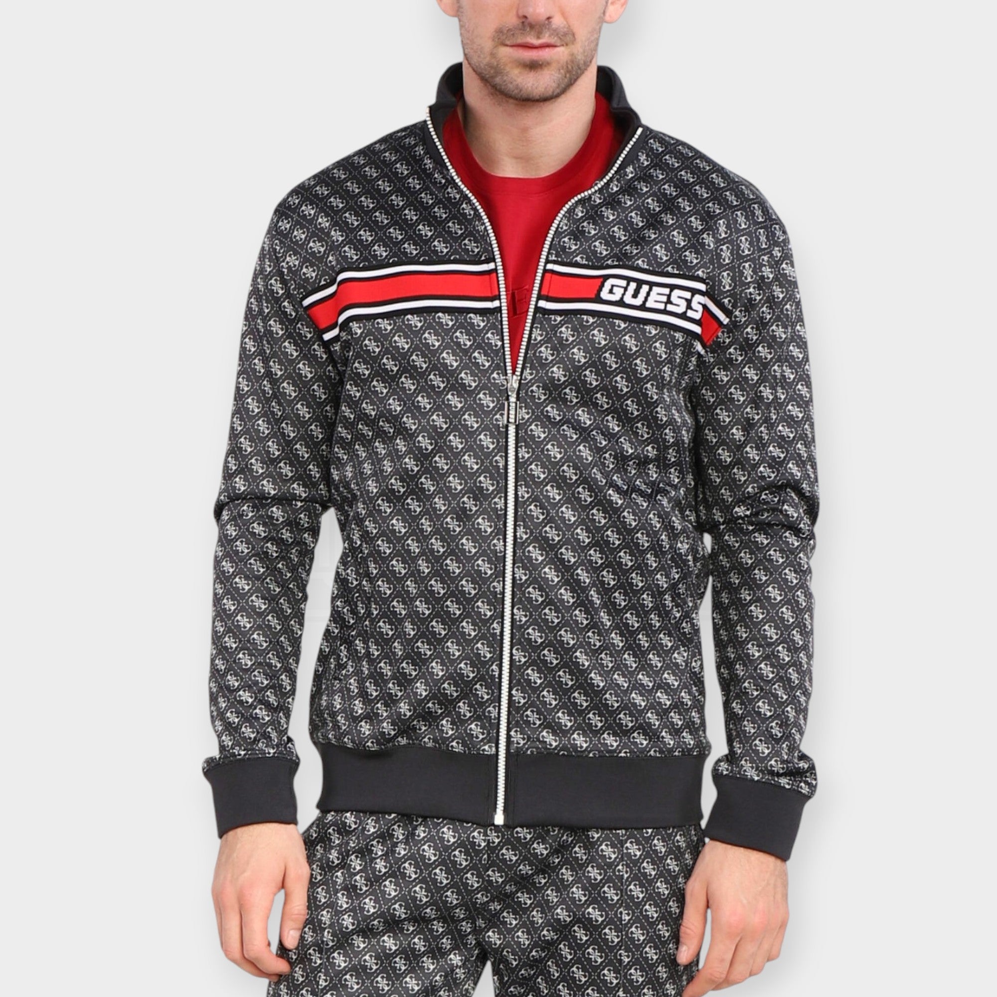 FELPA GUESS NEW KORBIN CON ZIP