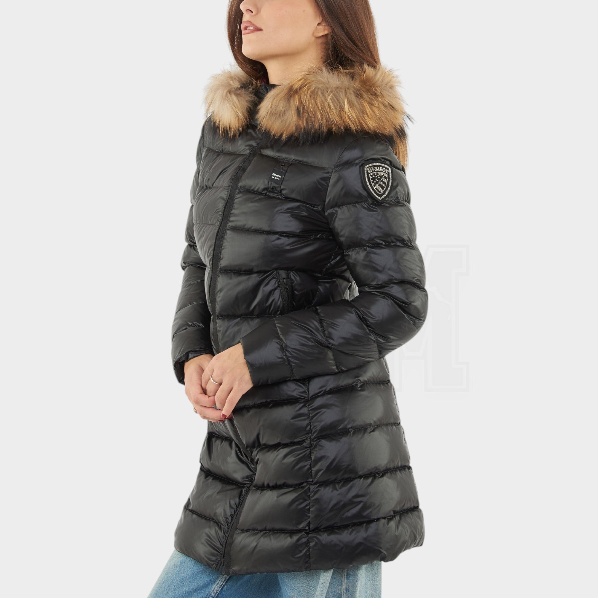 PIUMINO LUNGO BLAUER KRISTIN CON PELO INT PIUMA