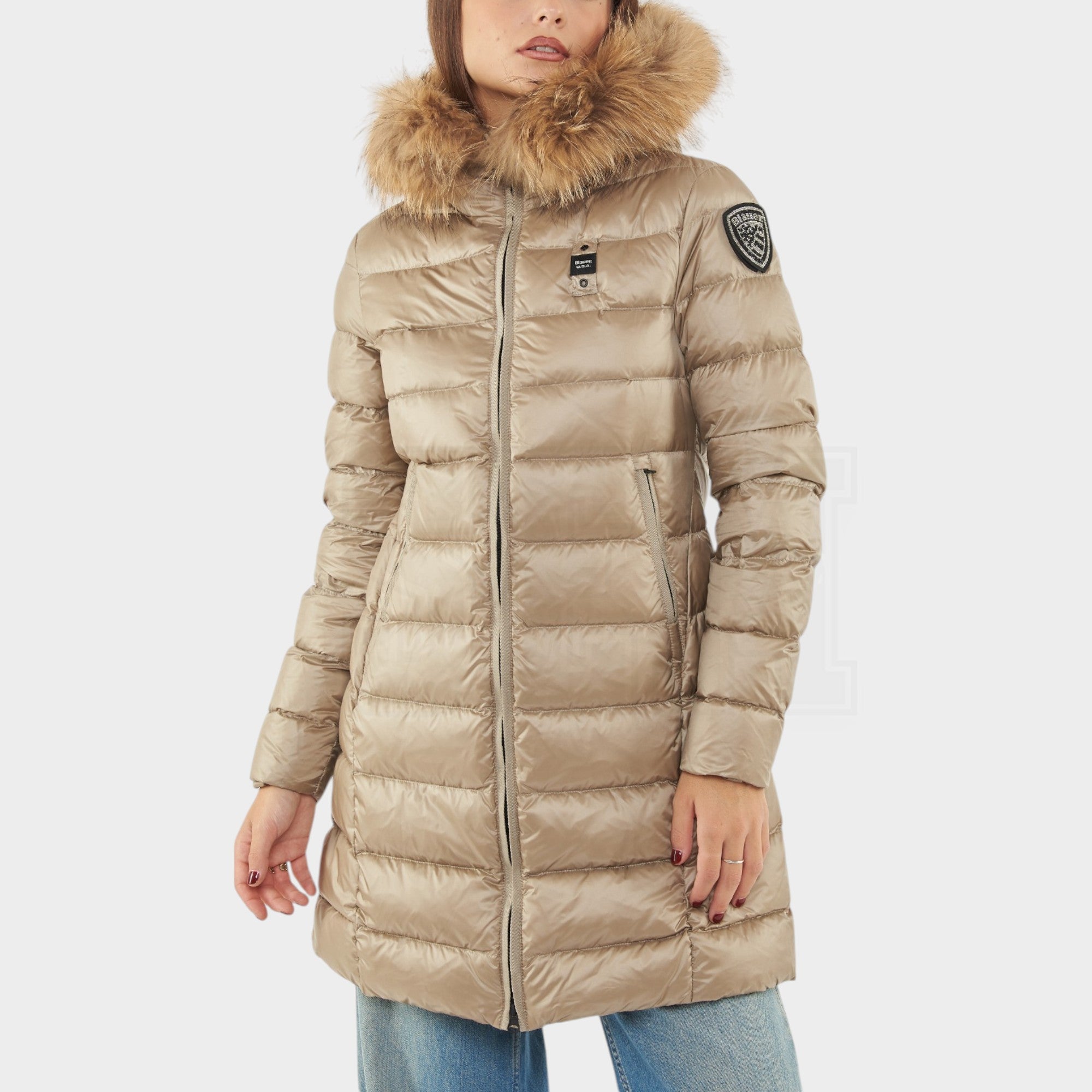 PIUMINO BLAUER LUNGO KRISTIN