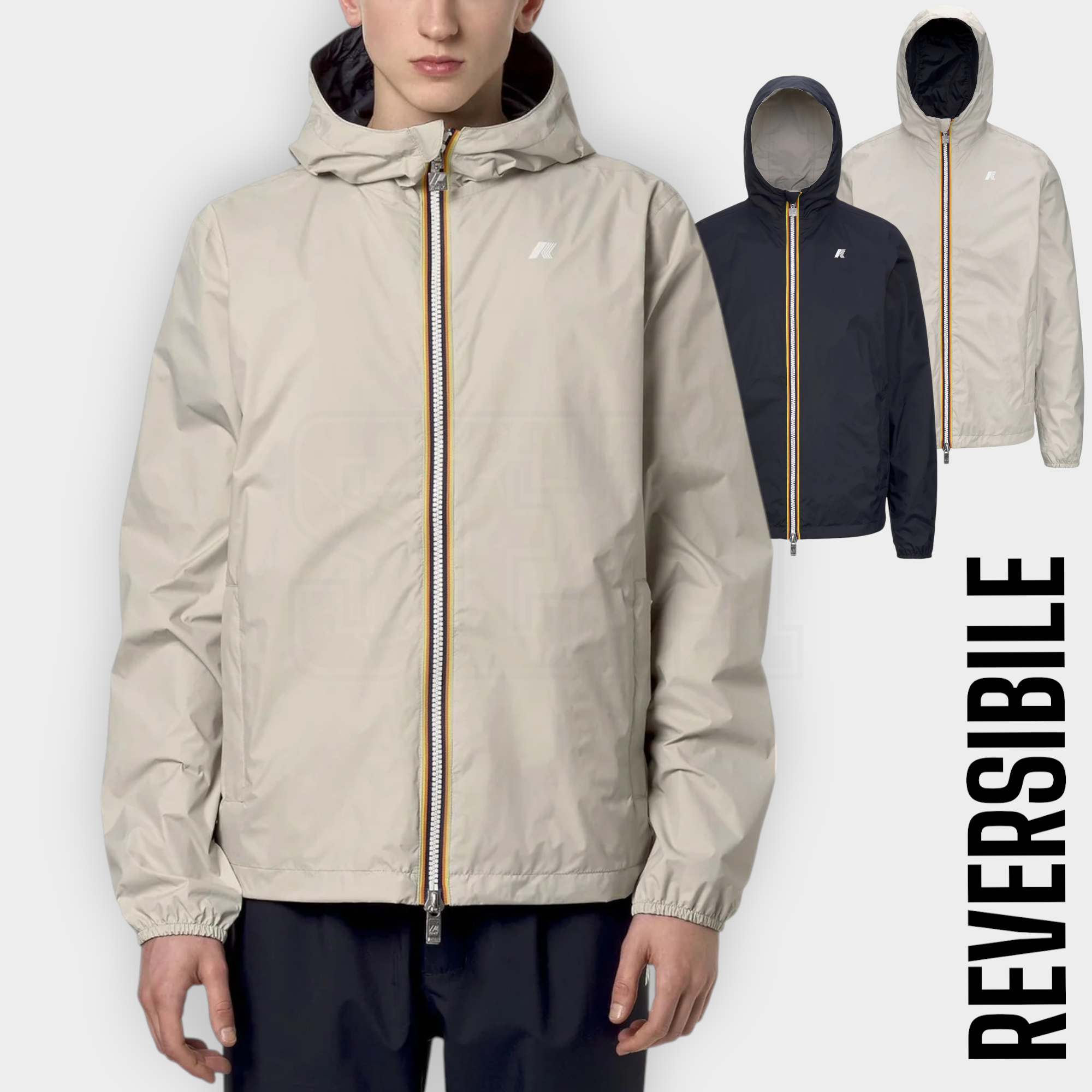 GIUBBINO KWAY JAKE 2.0 PLUS DOUBLE REVERSIBILE