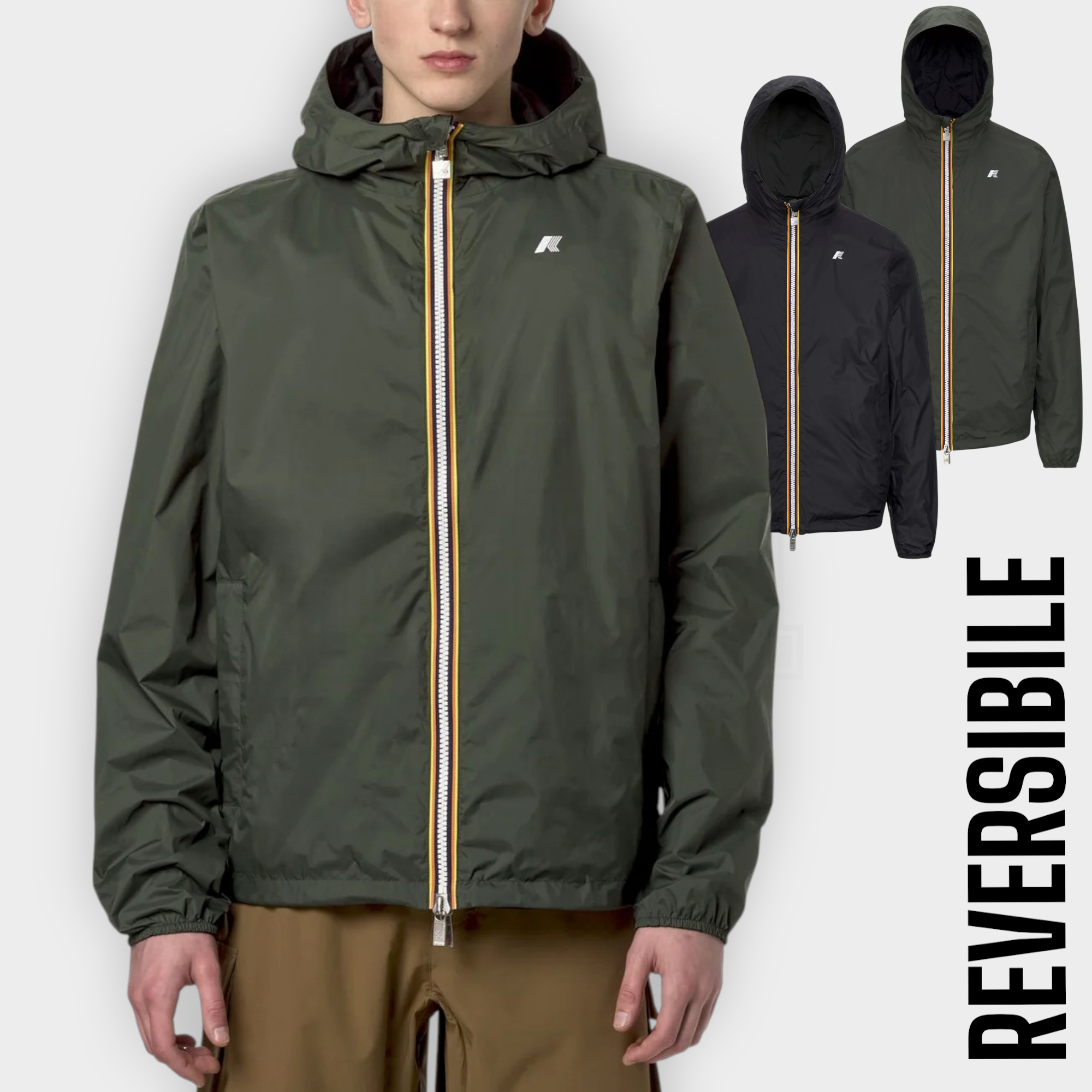 GIUBBINO KWAY JAKE 2.0 PLUS DOUBLE REVERSIBILE