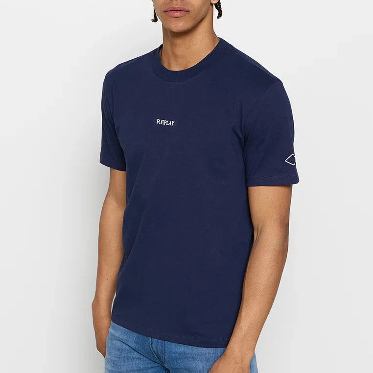 TSHIRT REPLAY MINILOGO FRONT. MC COTTON BASIC