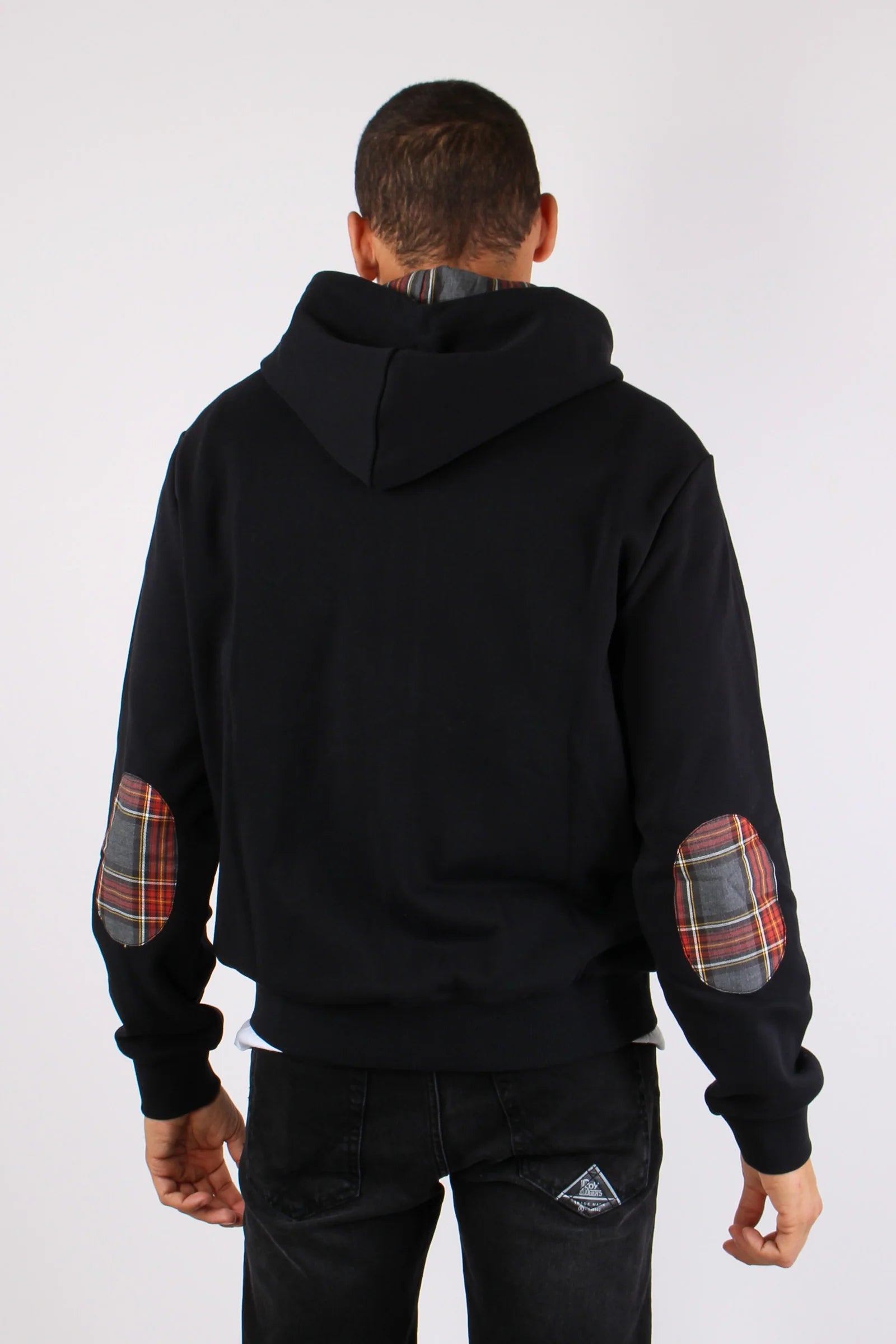 FELPA SUN68 ZIP CONTRAST FABRIC BASIC FLEECE