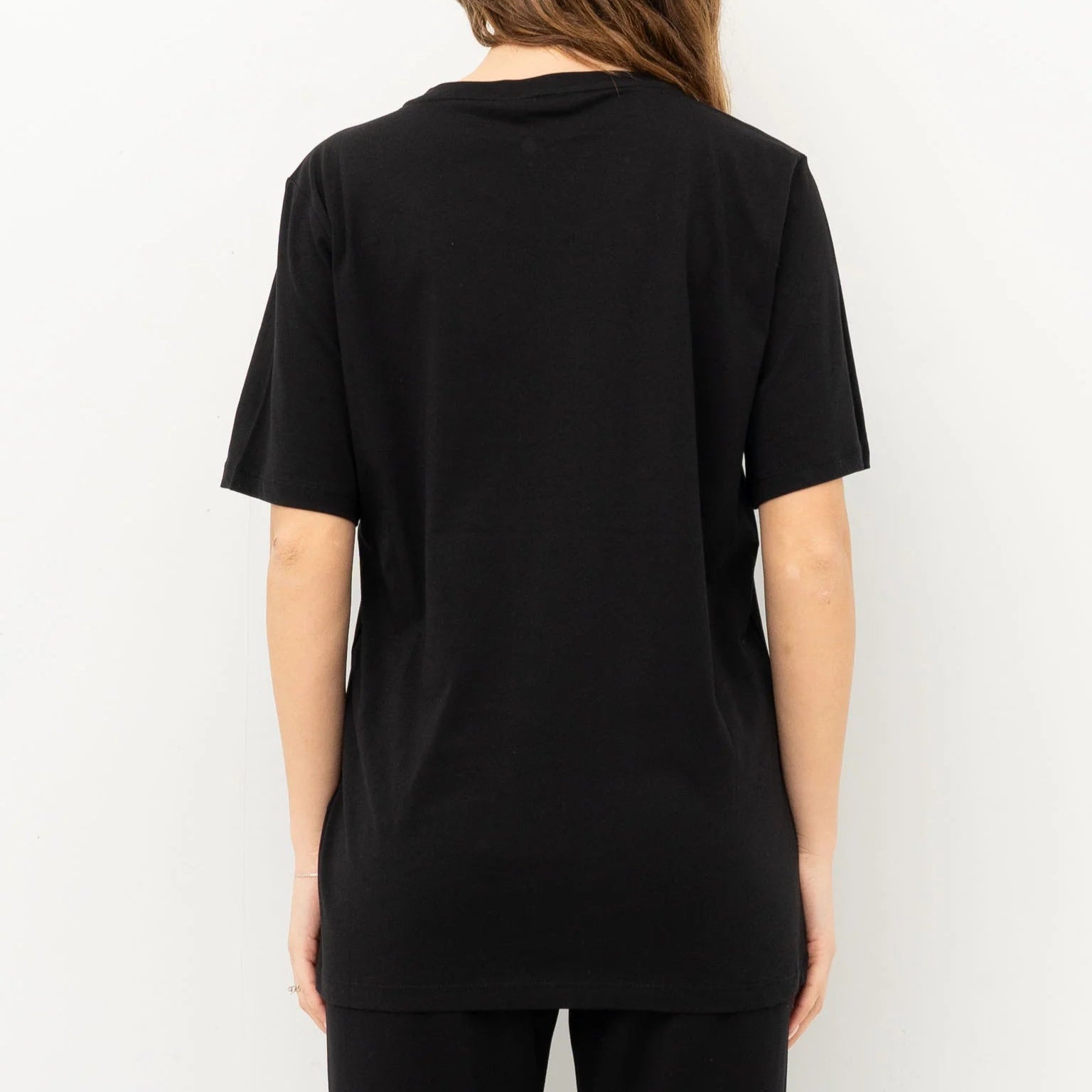 MAXI TSHIRT LIUJO MC STAMPA STRASS